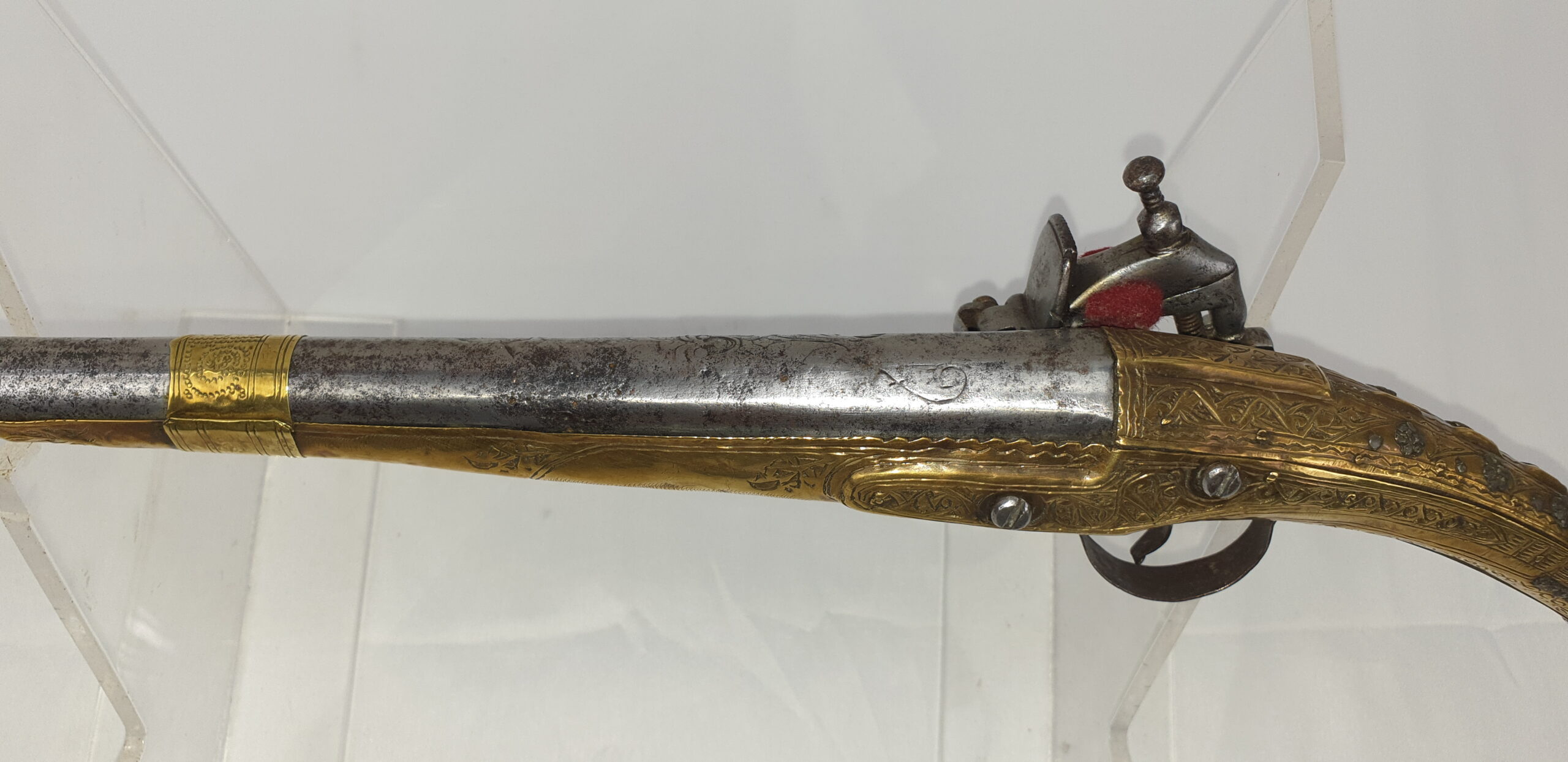 Early 19th Century Classic Albanian Miquelet Rat Tailed Pistol - Image 10