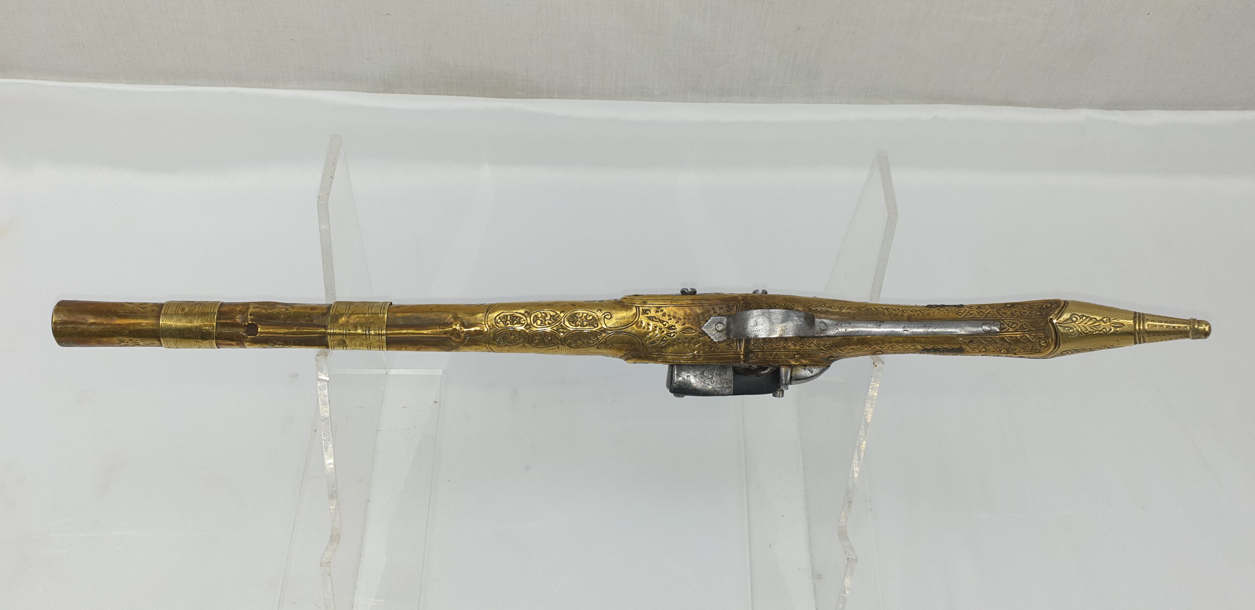 Early 19th Century Classic Albanian Miquelet Rat Tailed Pistol - Image 12