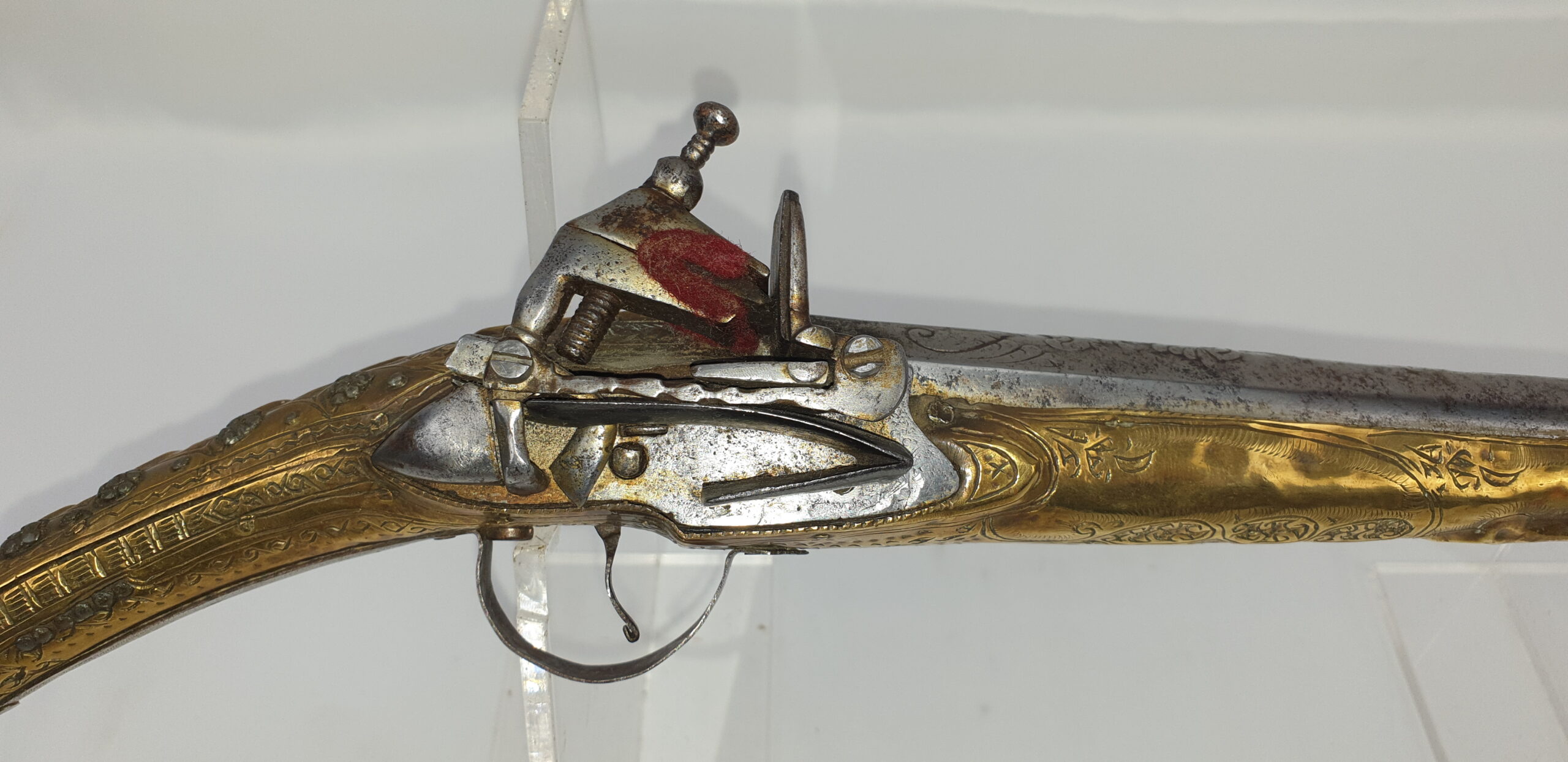 Early 19th Century Classic Albanian Miquelet Rat Tailed Pistol - Image 2