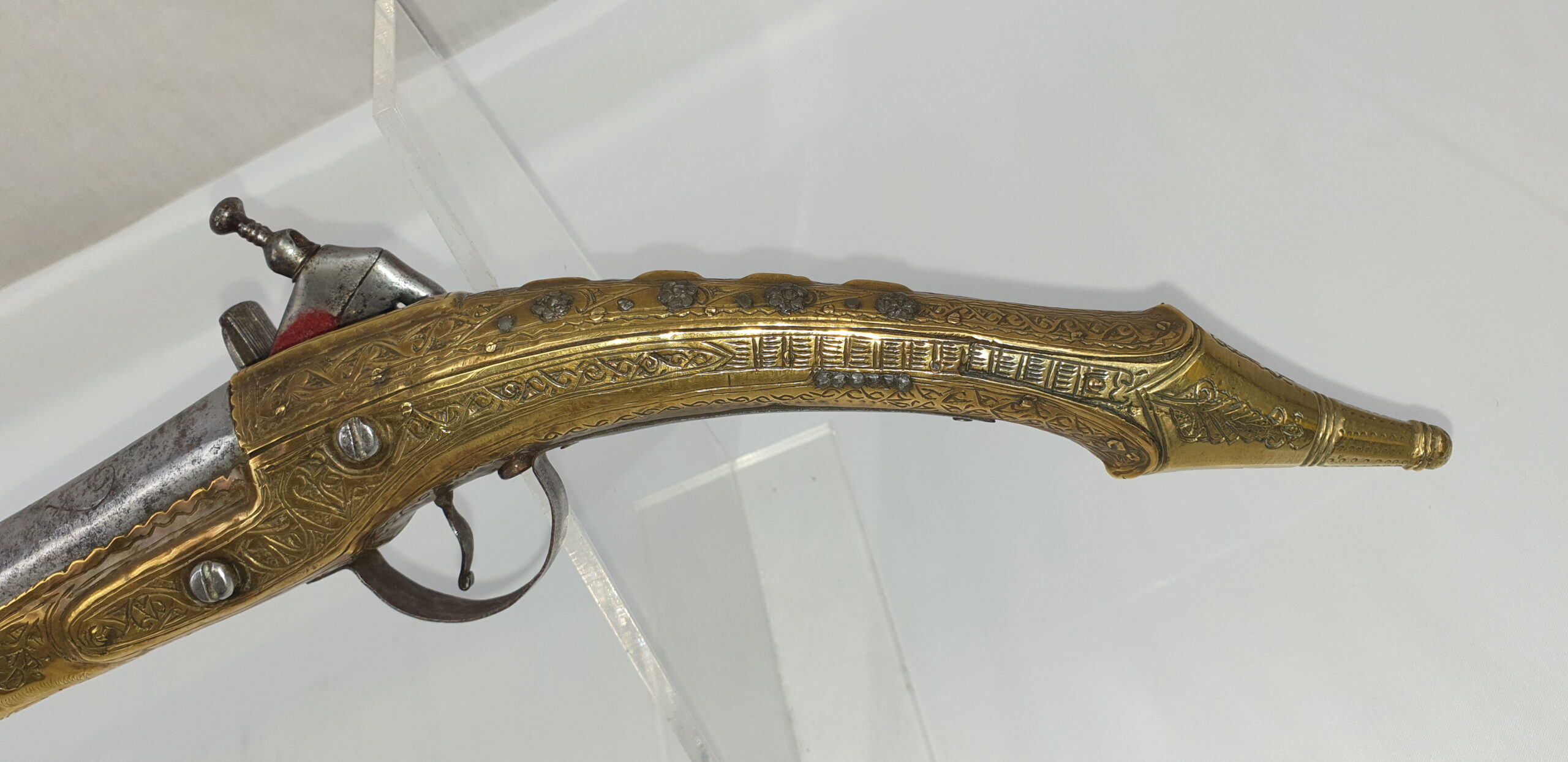 Early 19th Century Classic Albanian Miquelet Rat Tailed Pistol - Image 8