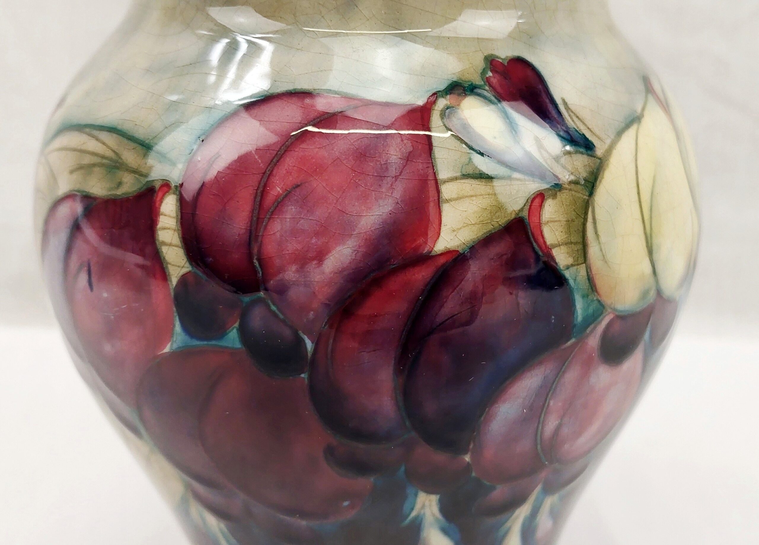 Early William Moorcroft Wisteria Burslem Vase - Image 4