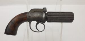 English 19th Century 6 barrel Pepperbox Revolver