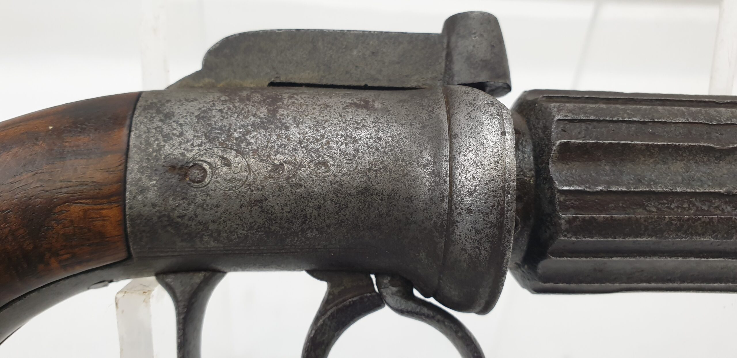 English 19th Century 6 barrel Pepperbox Revolver - Image 2