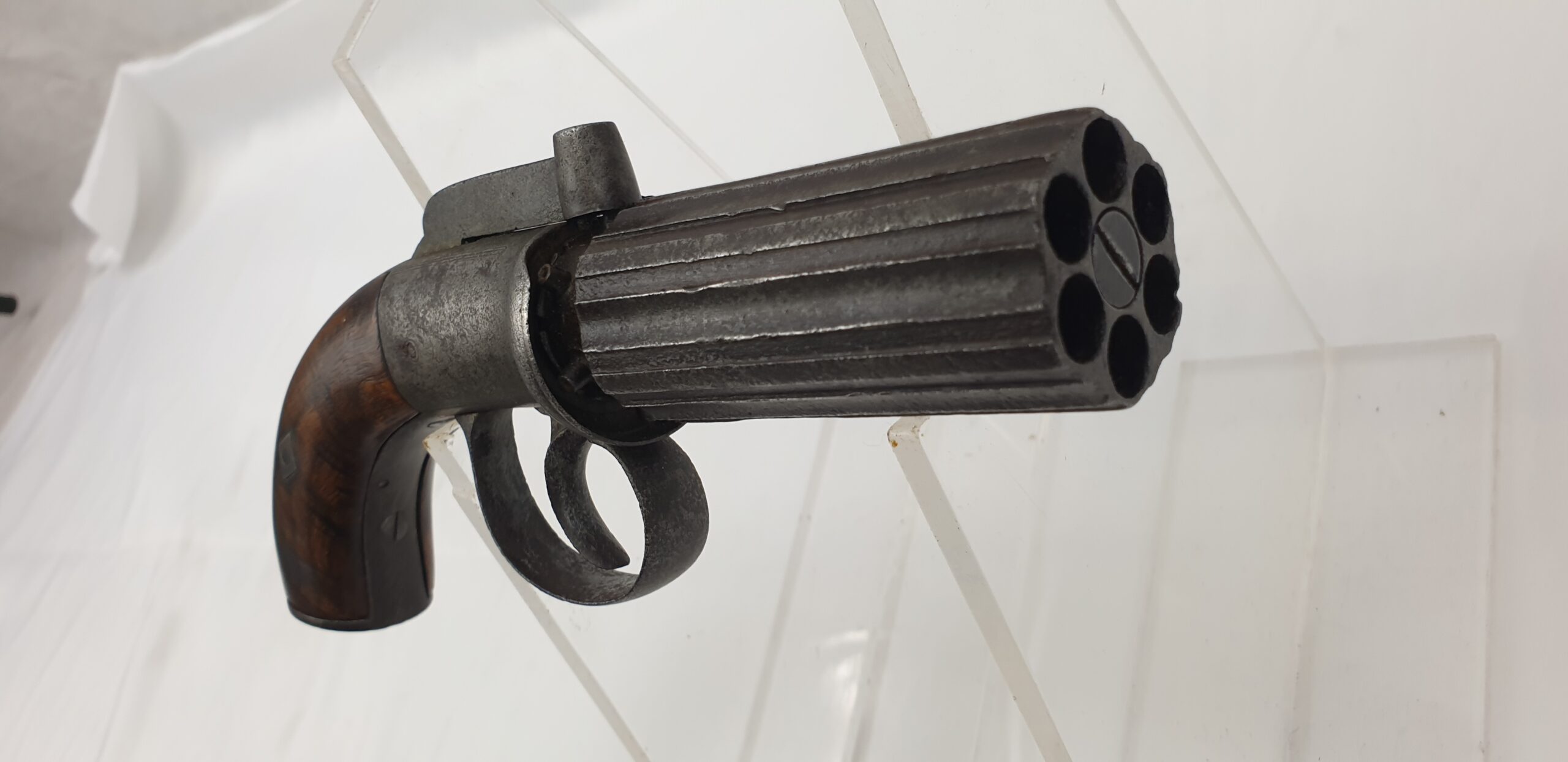 English 19th Century 6 barrel Pepperbox Revolver - Image 4