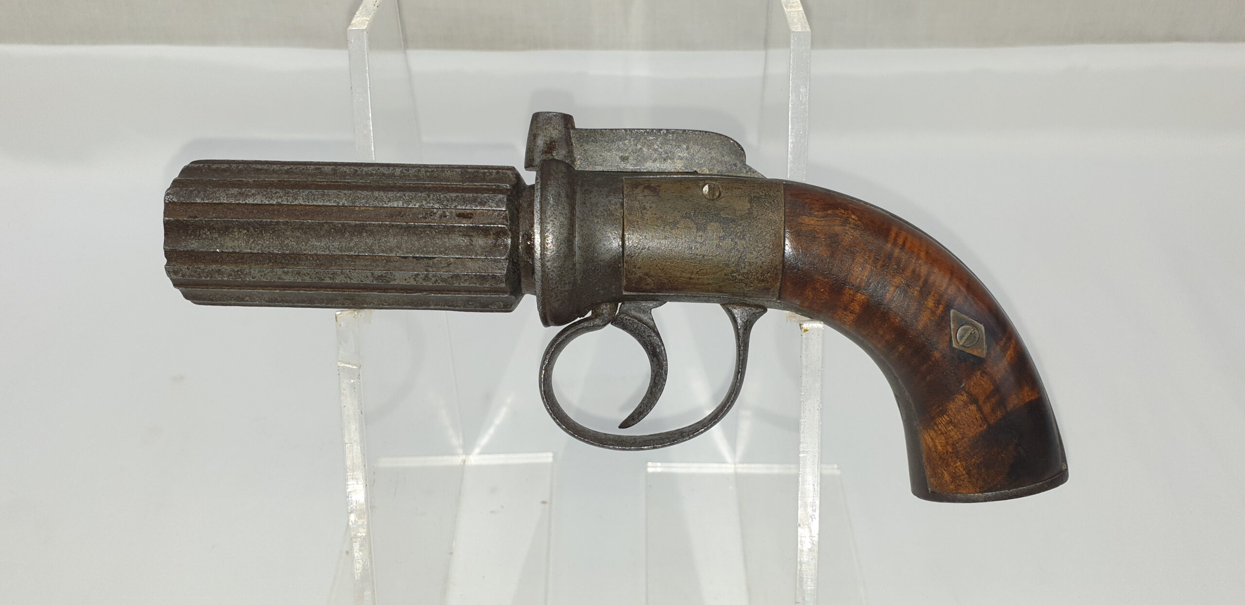 English 19th Century 6 barrel Pepperbox Revolver - Image 6