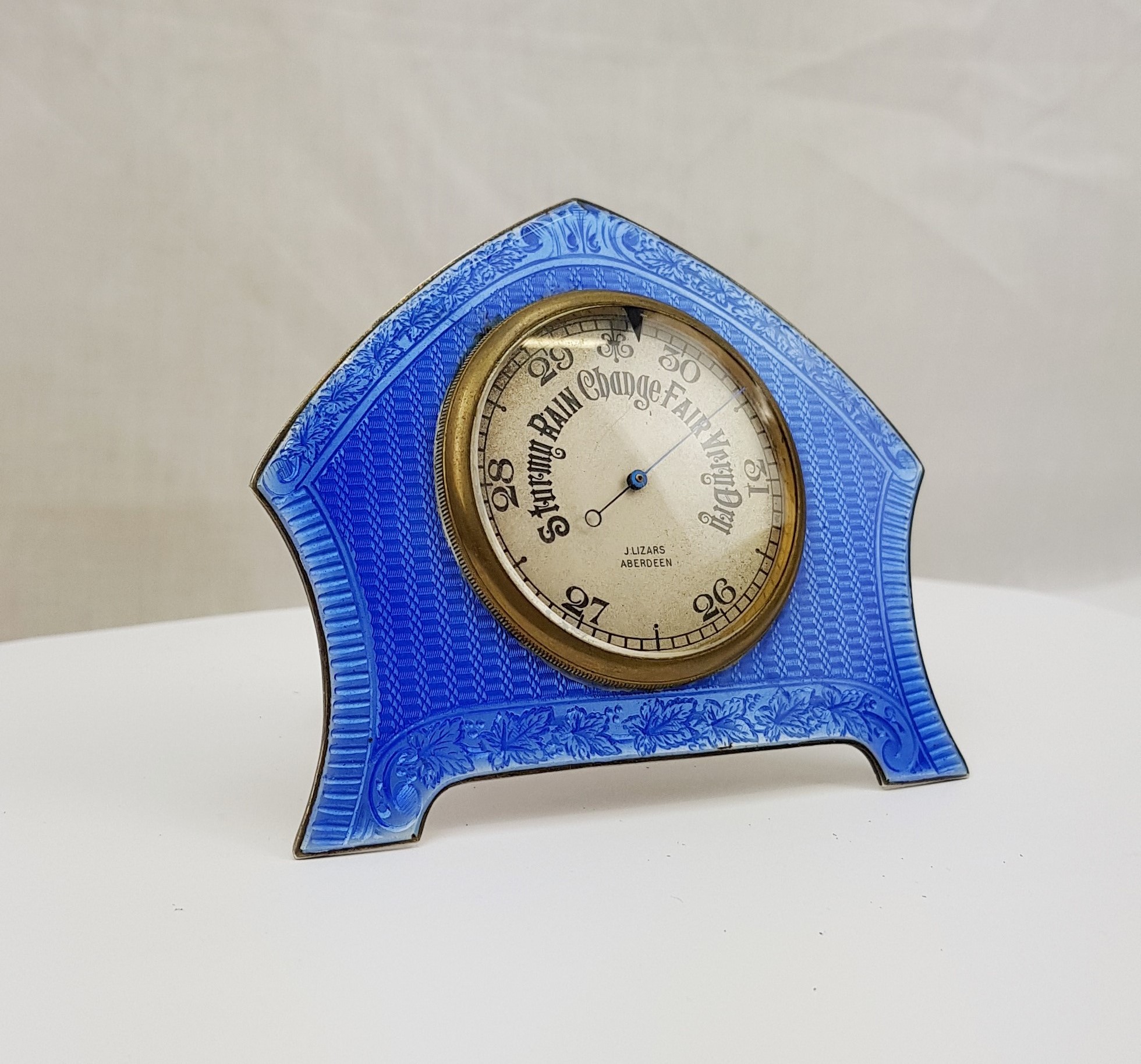 Fine Victorian Guilloche Enamel On Silver Barometer By J Lizars Of Aberdeen - Image 3