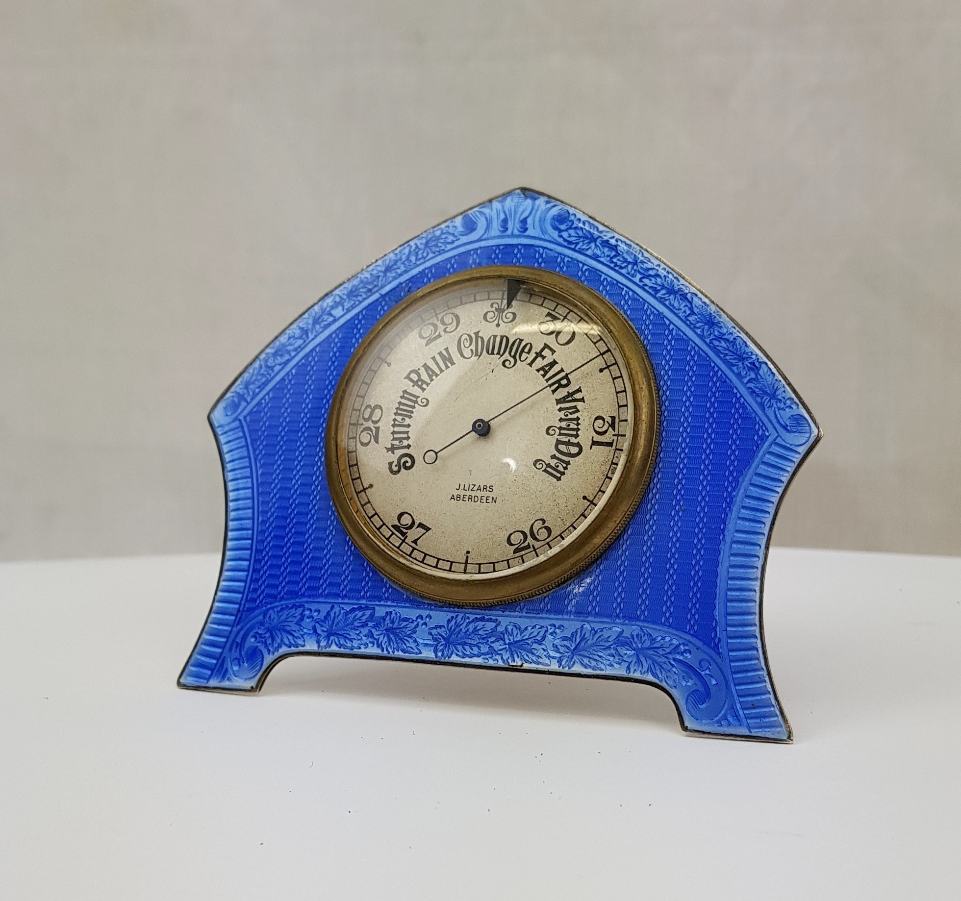 Fine Victorian Guilloche Enamel On Silver Barometer By J Lizars Of Aberdeen - Image 2