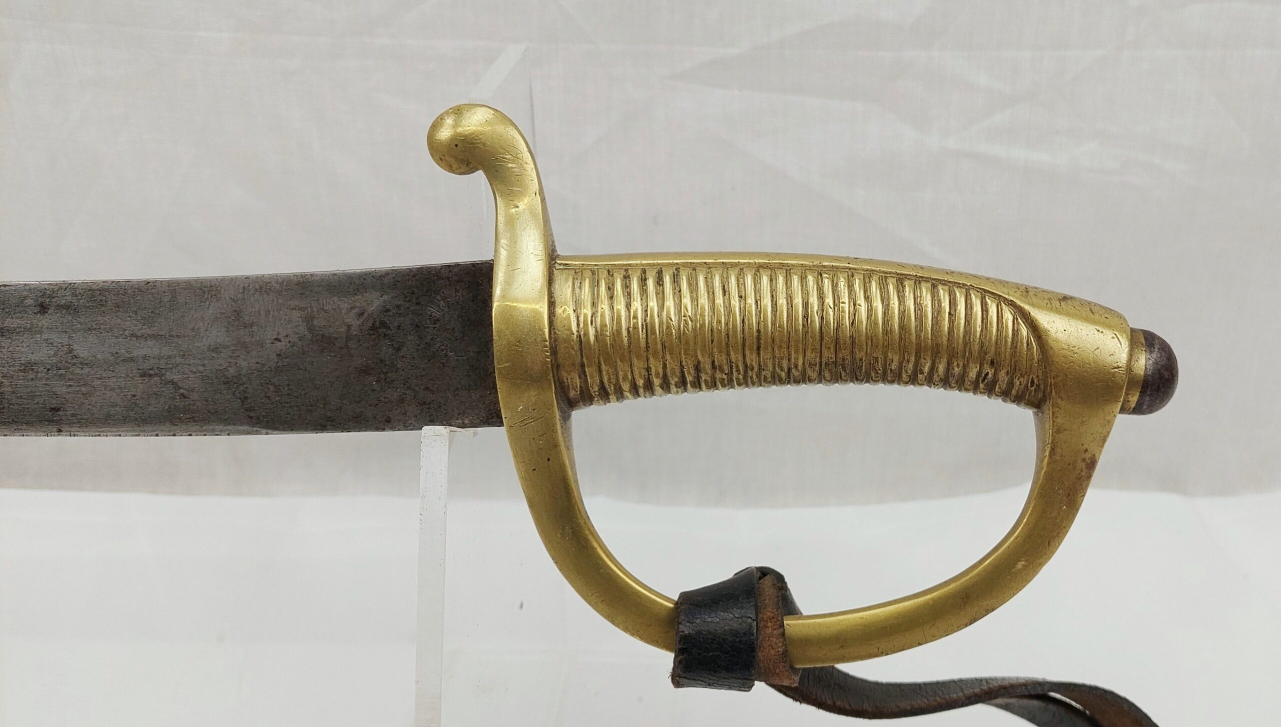 French Circa 1825 1830 Hanger Sword, Scabbard And Sword Knot - Image 11