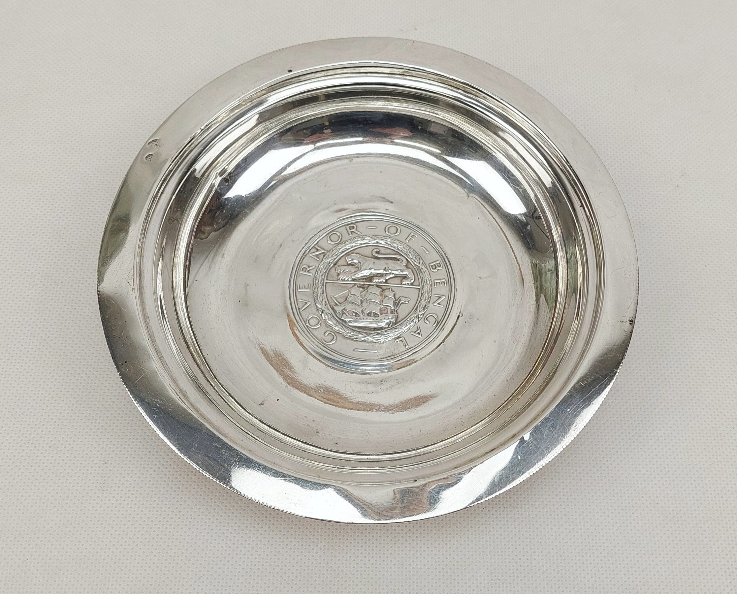 Govenor Of Bengal Silver Dish