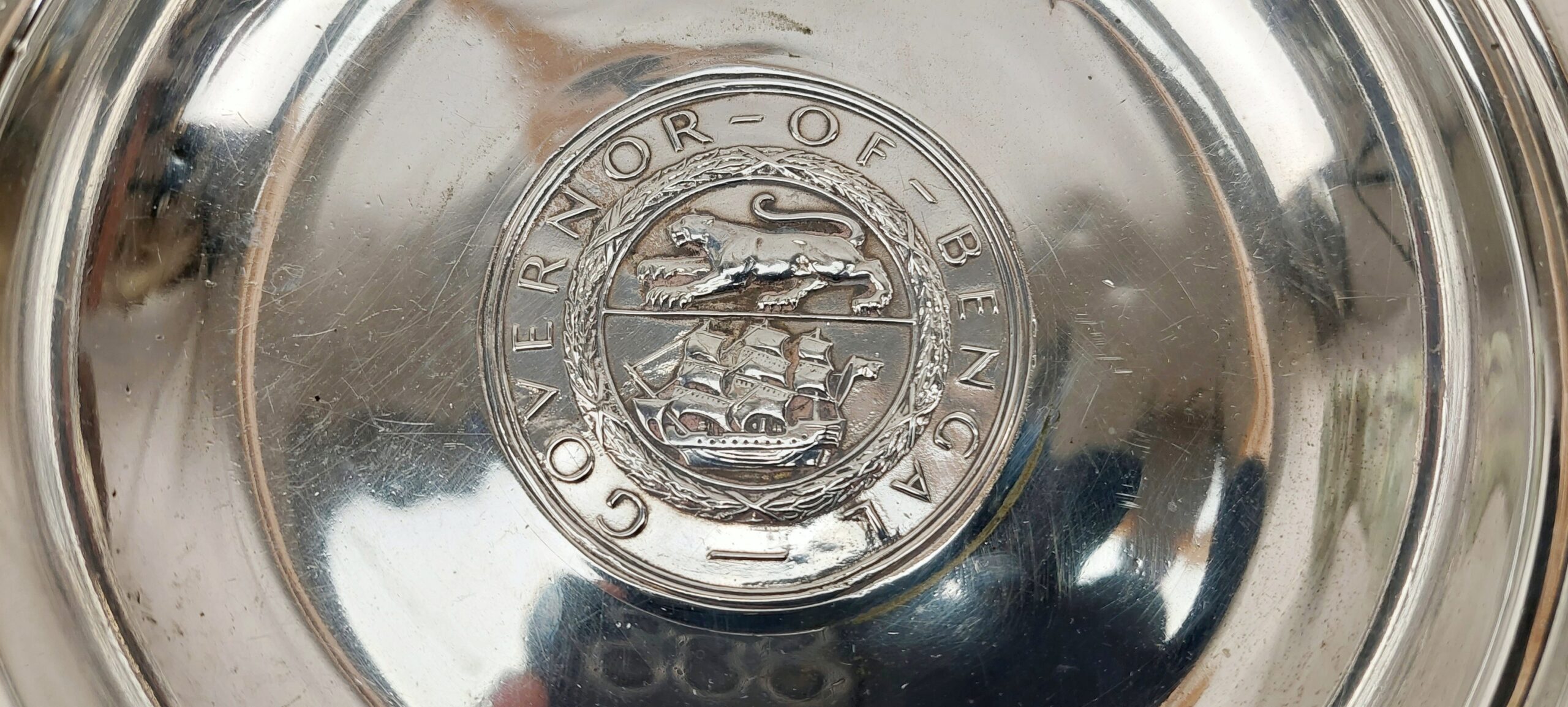 Govenor Of Bengal Silver Dish - Image 8