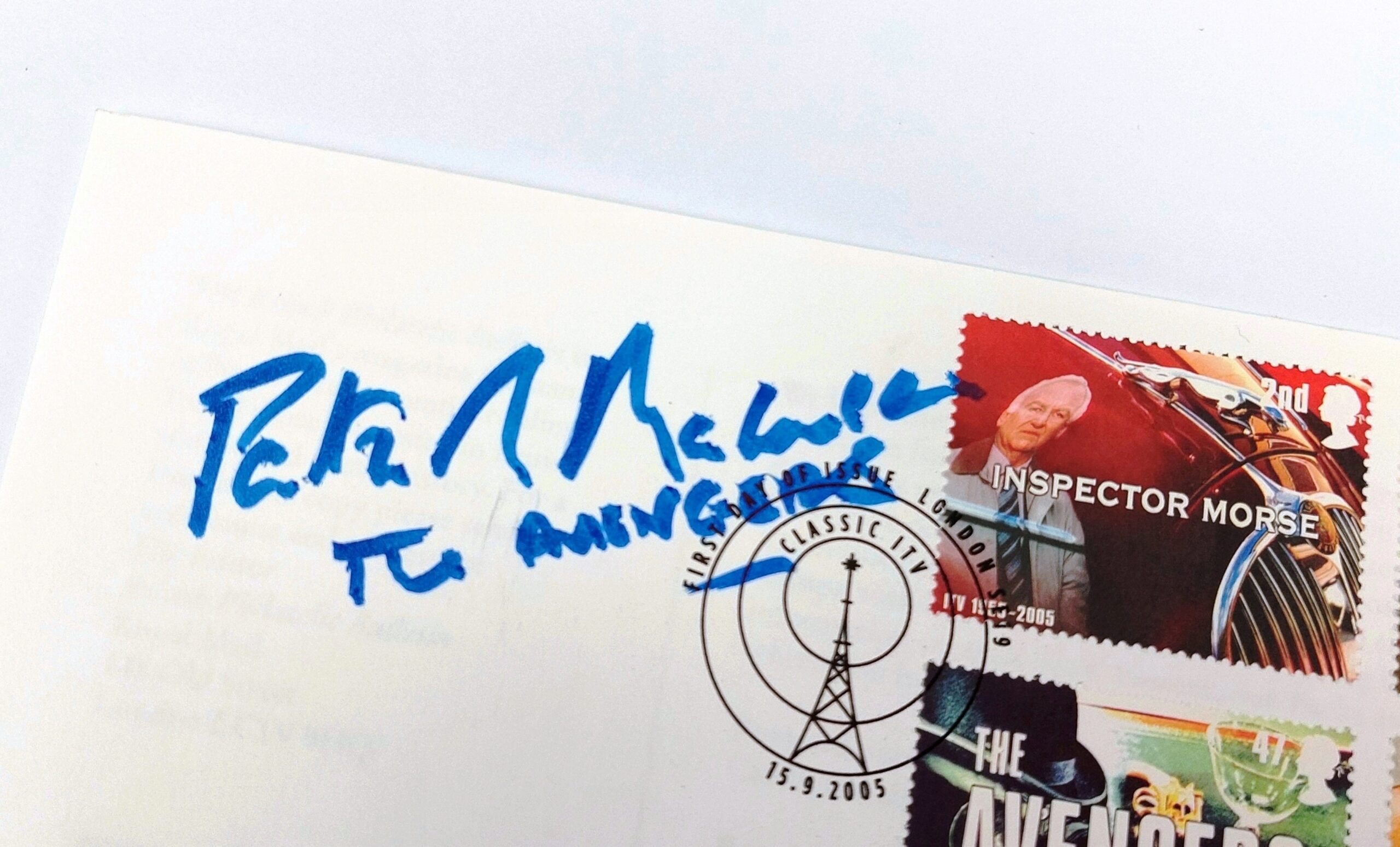 Patrick Macnee & Diana Rigg Signed Royal Mail First Day Cover Classic ITV Stamps - Image 2