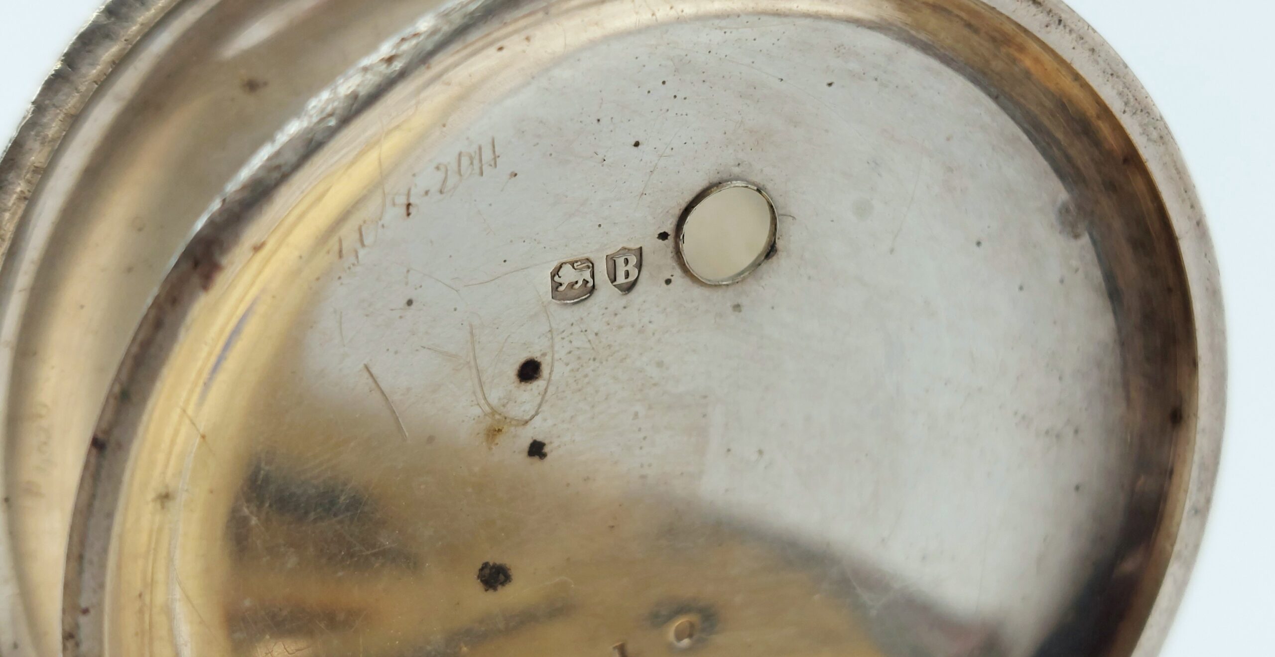 London 1877 Silver Pocket Watch - Image 4