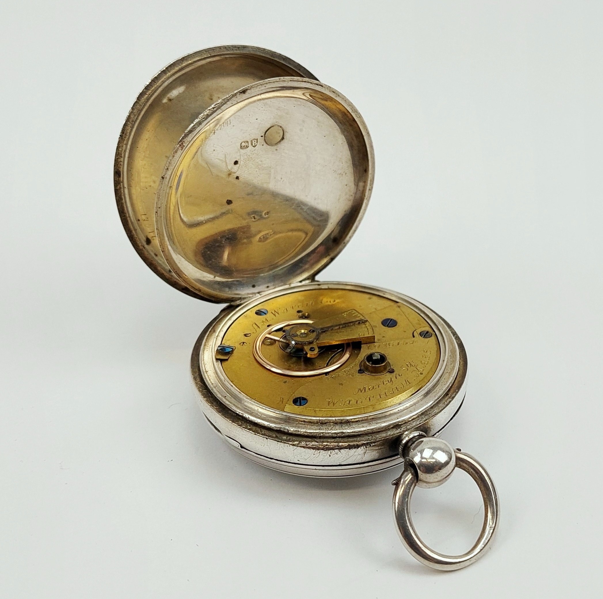 London 1877 Silver Pocket Watch - Image 2