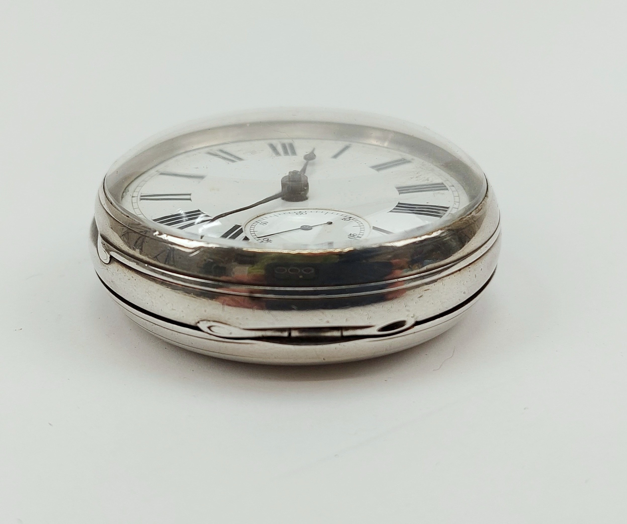 London 1877 Silver Pocket Watch - Image 10