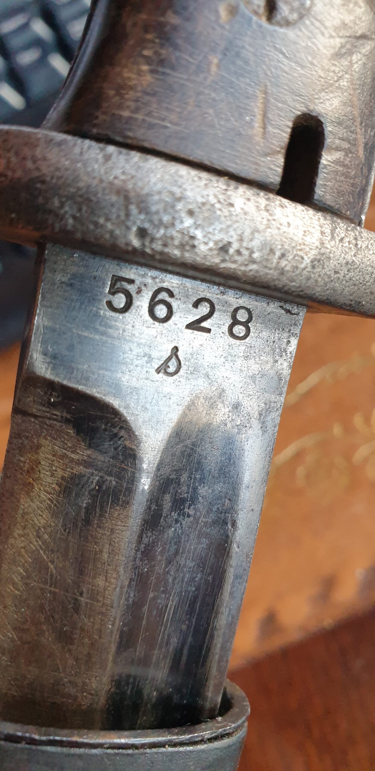 Original WW2 Geman Mauser K98 Rifle Bayonet S84/98 sn. 5628 - Image 8