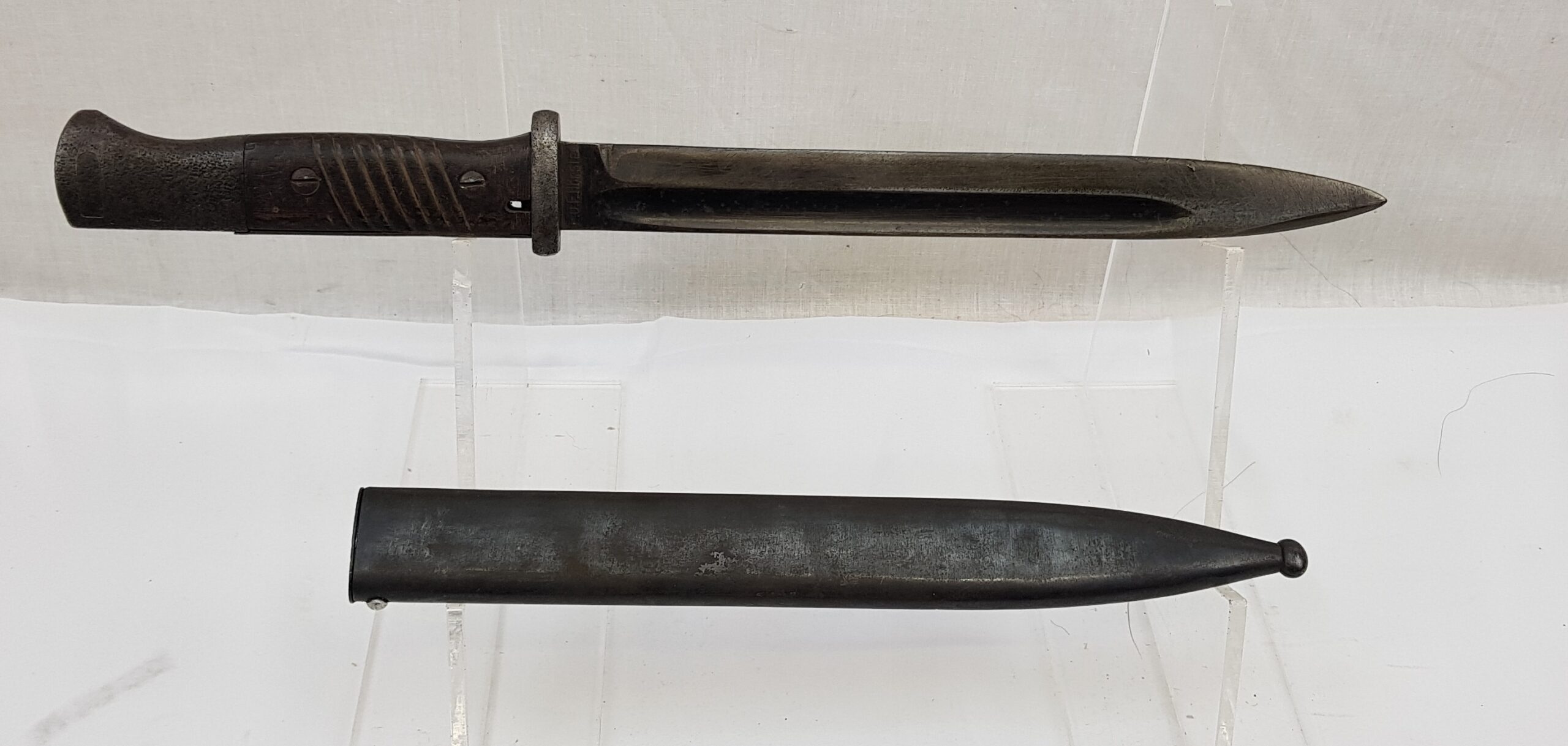 Original WW2 Geman Mauser K98 Rifle Bayonet S84/98 sn. 5628 - Image 3