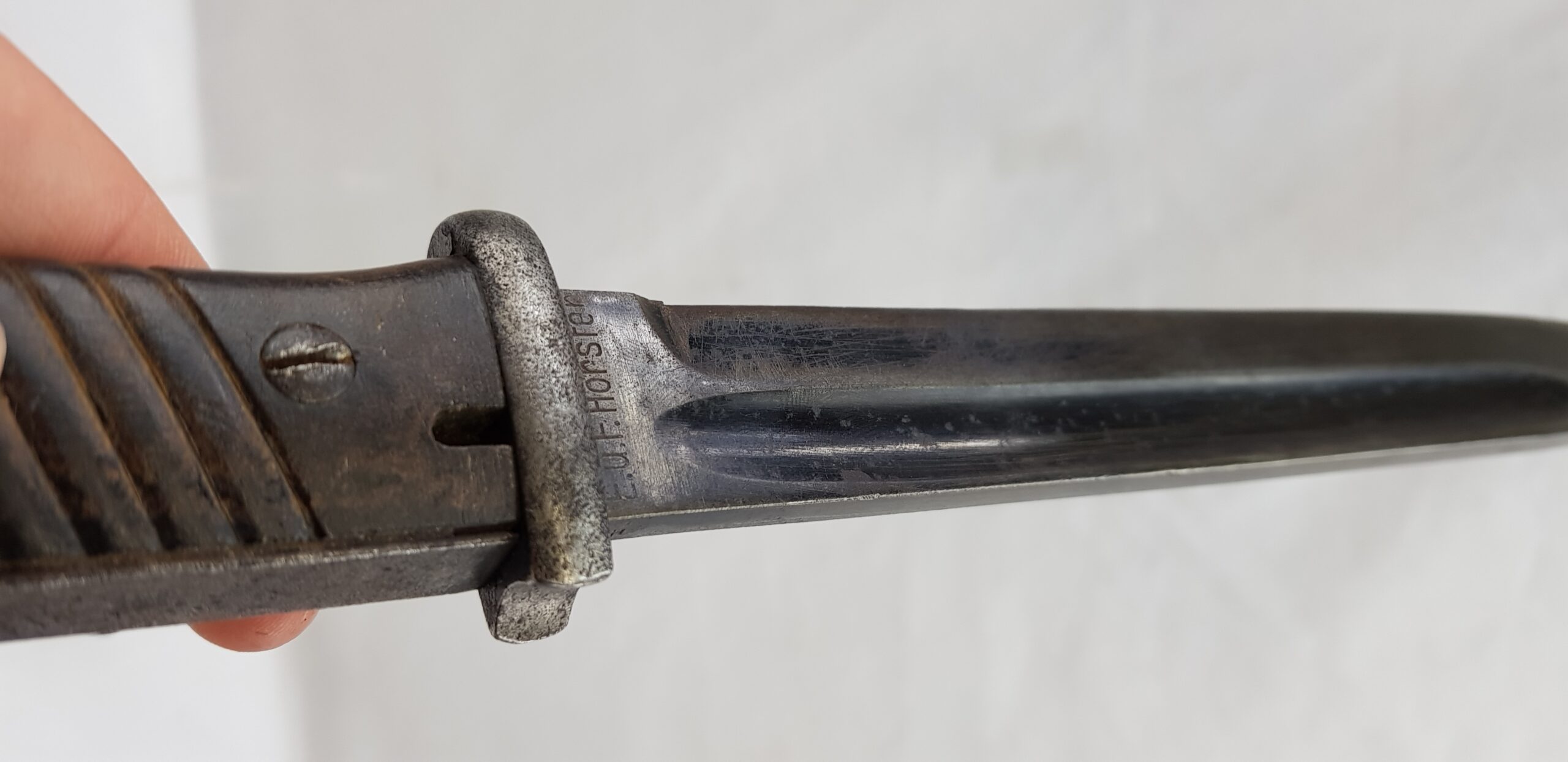Original WW2 Geman Mauser K98 Rifle Bayonet S84/98 sn. 5628 - Image 5