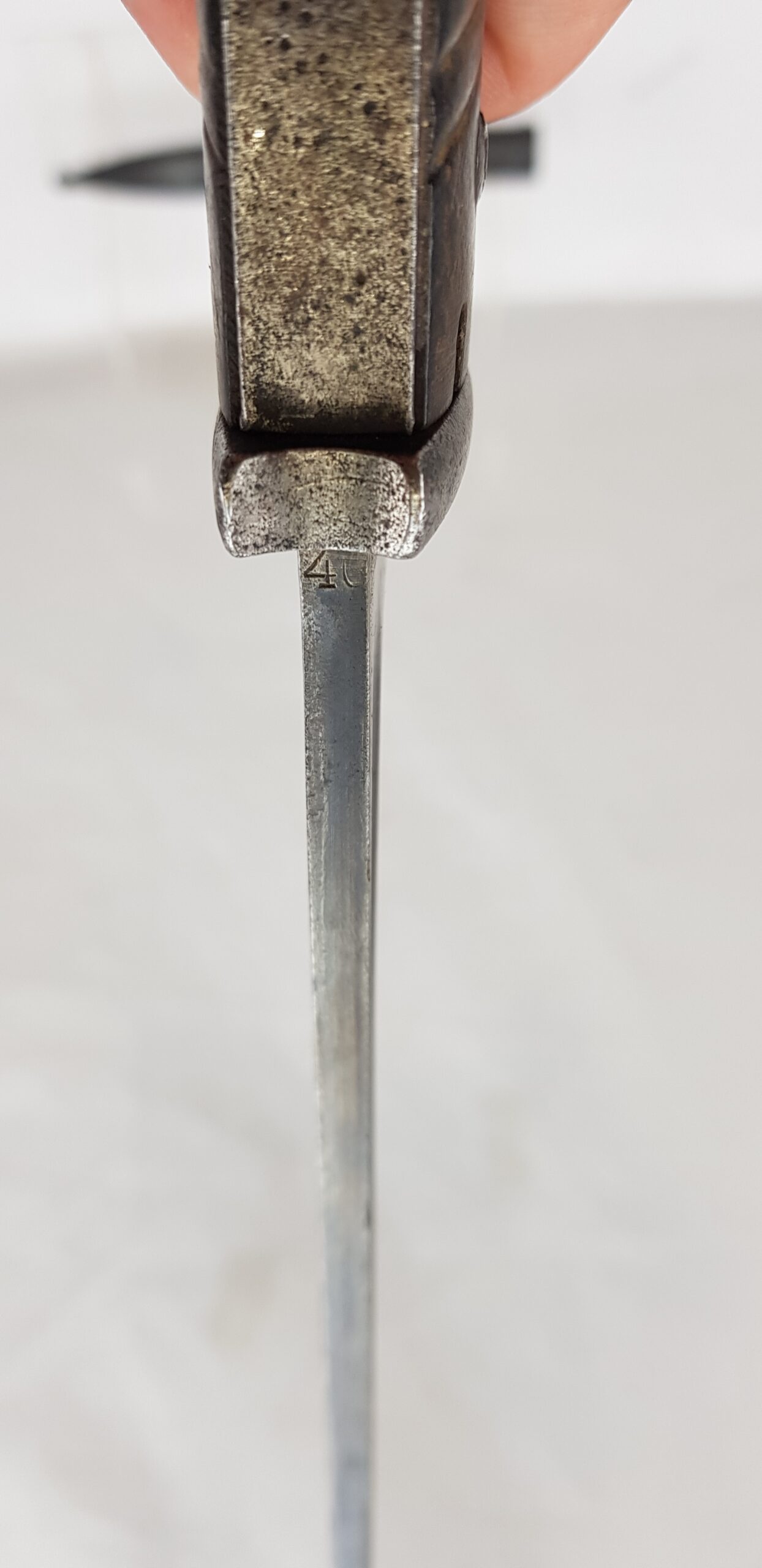 Original WW2 Geman Mauser K98 Rifle Bayonet S84/98 sn. 5628 - Image 6