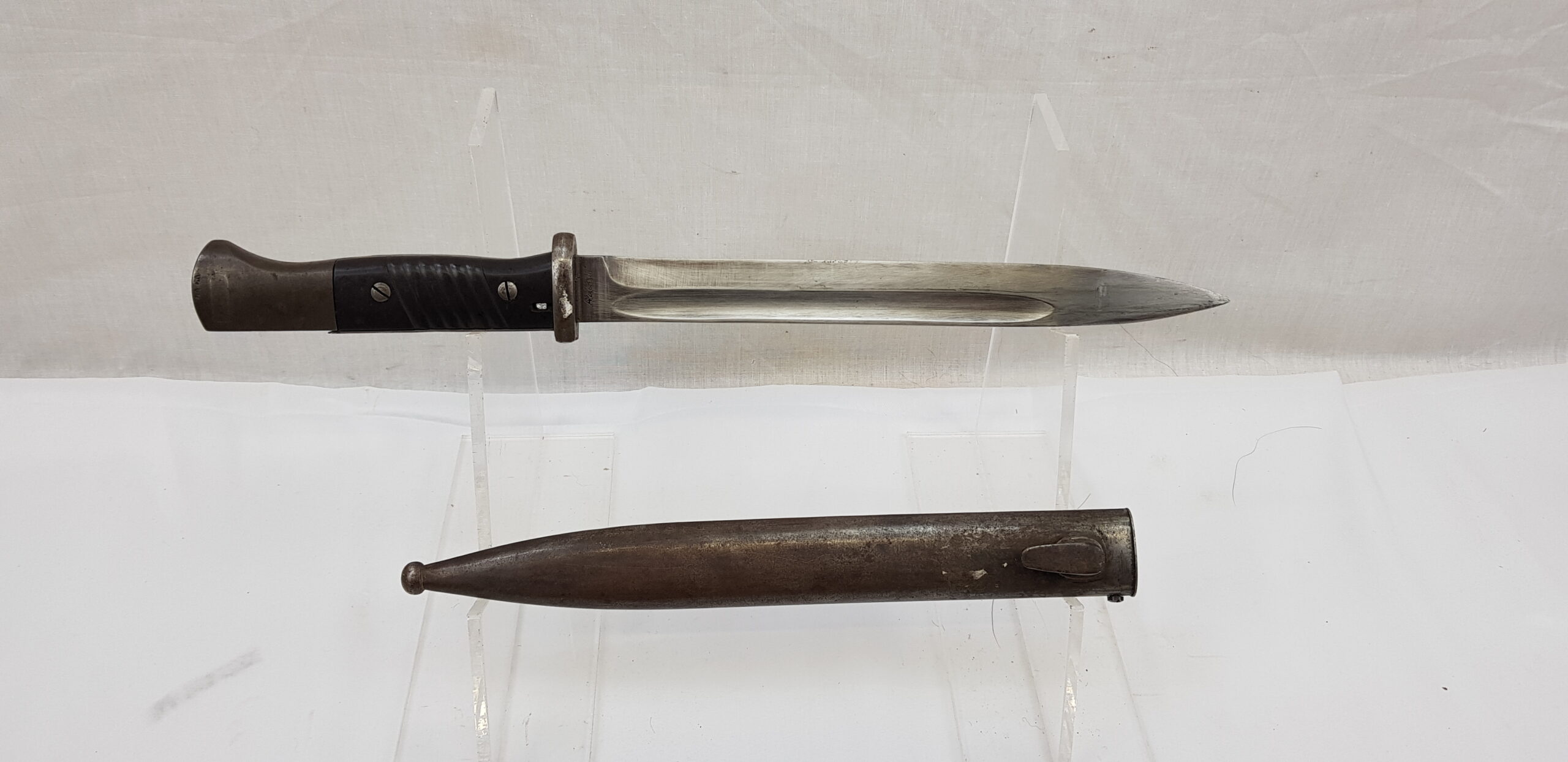 1942 Dated WW2 German Mauser K98 Rifle Bayonet S84/98 sn.7553z - Image 2