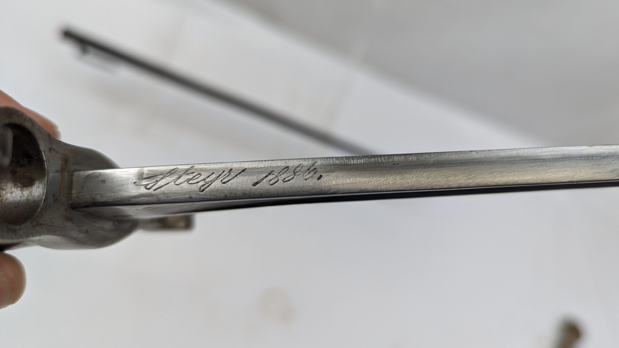 Portuguese Model 1886 Kropatschek Rifle Sword Bayonet - Image 10