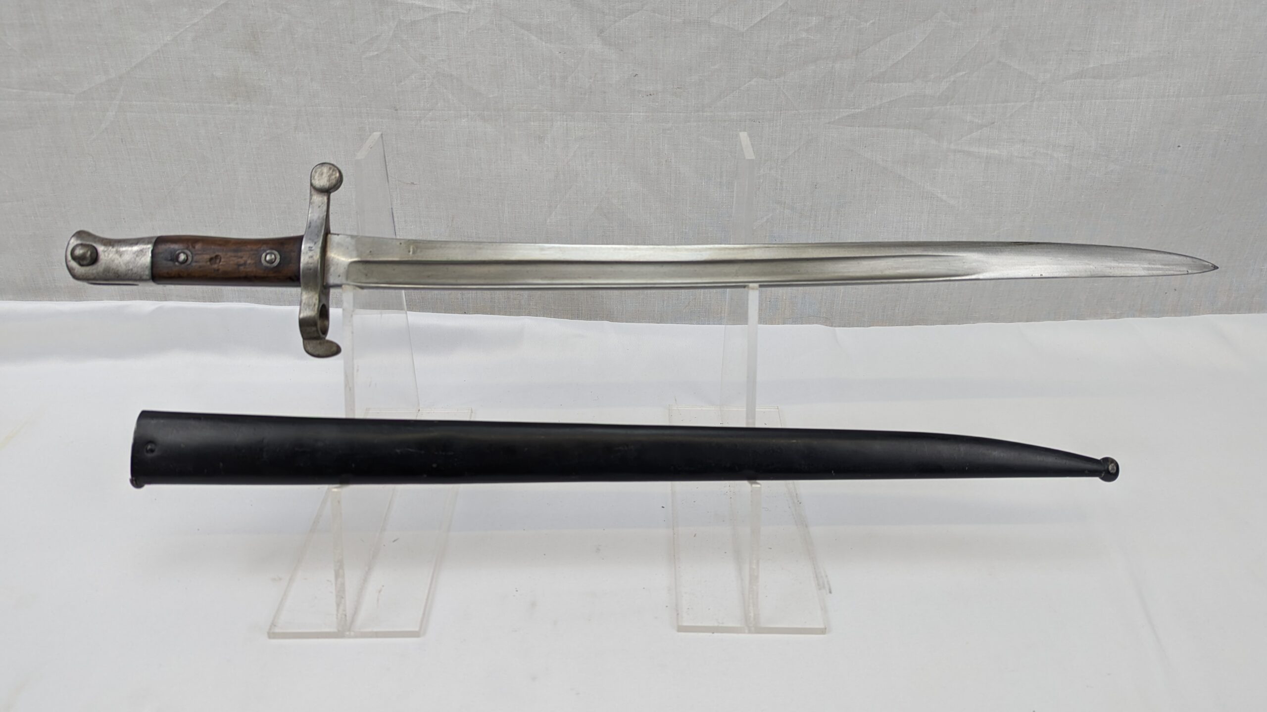 Portuguese Model 1886 Kropatschek Rifle Sword Bayonet - Image 11