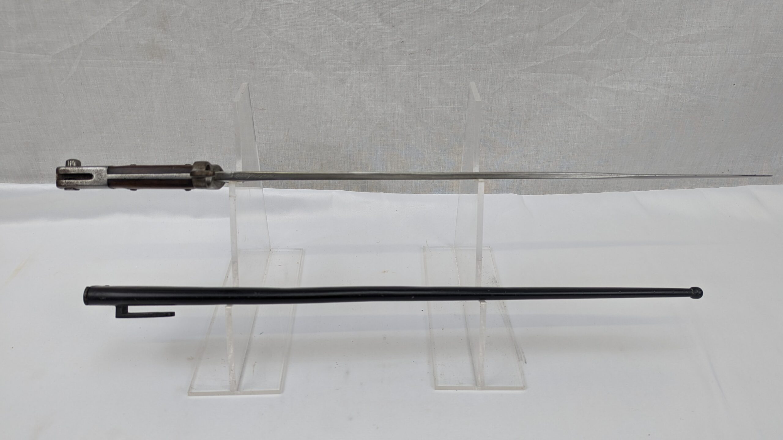 Portuguese Model 1886 Kropatschek Rifle Sword Bayonet - Image 6