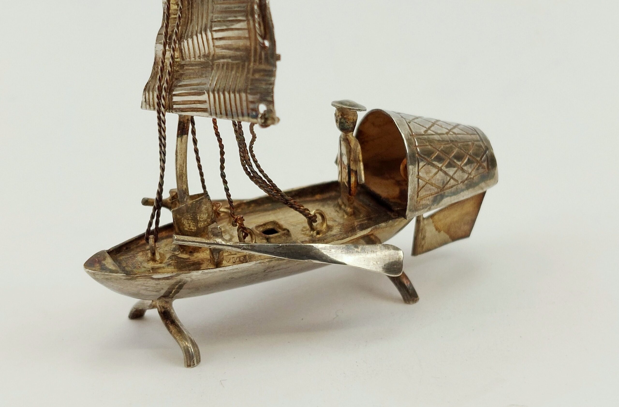 Silver Oriental Fishing Boat #1 - Image 5