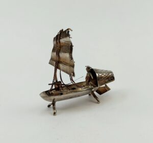 Silver Oriental Fishing Boat #2