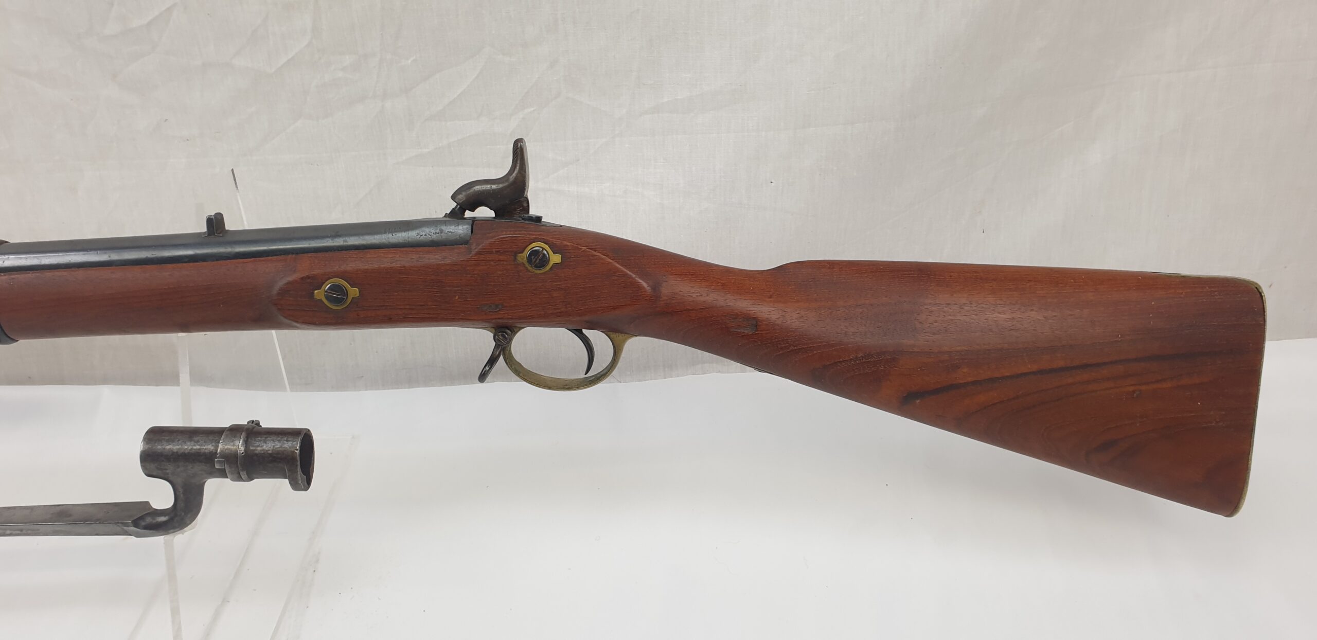 Three Band Mark III Enfield Pattern 1853 Smooth Bore Sepoy Musket - Image 15