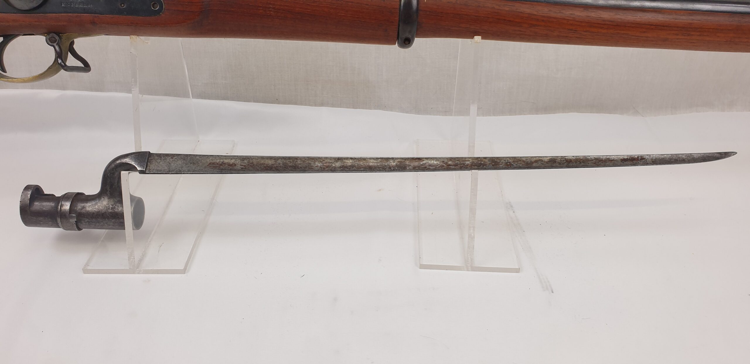 Three Band Mark III Enfield Pattern 1853 Smooth Bore Sepoy Musket - Image 2