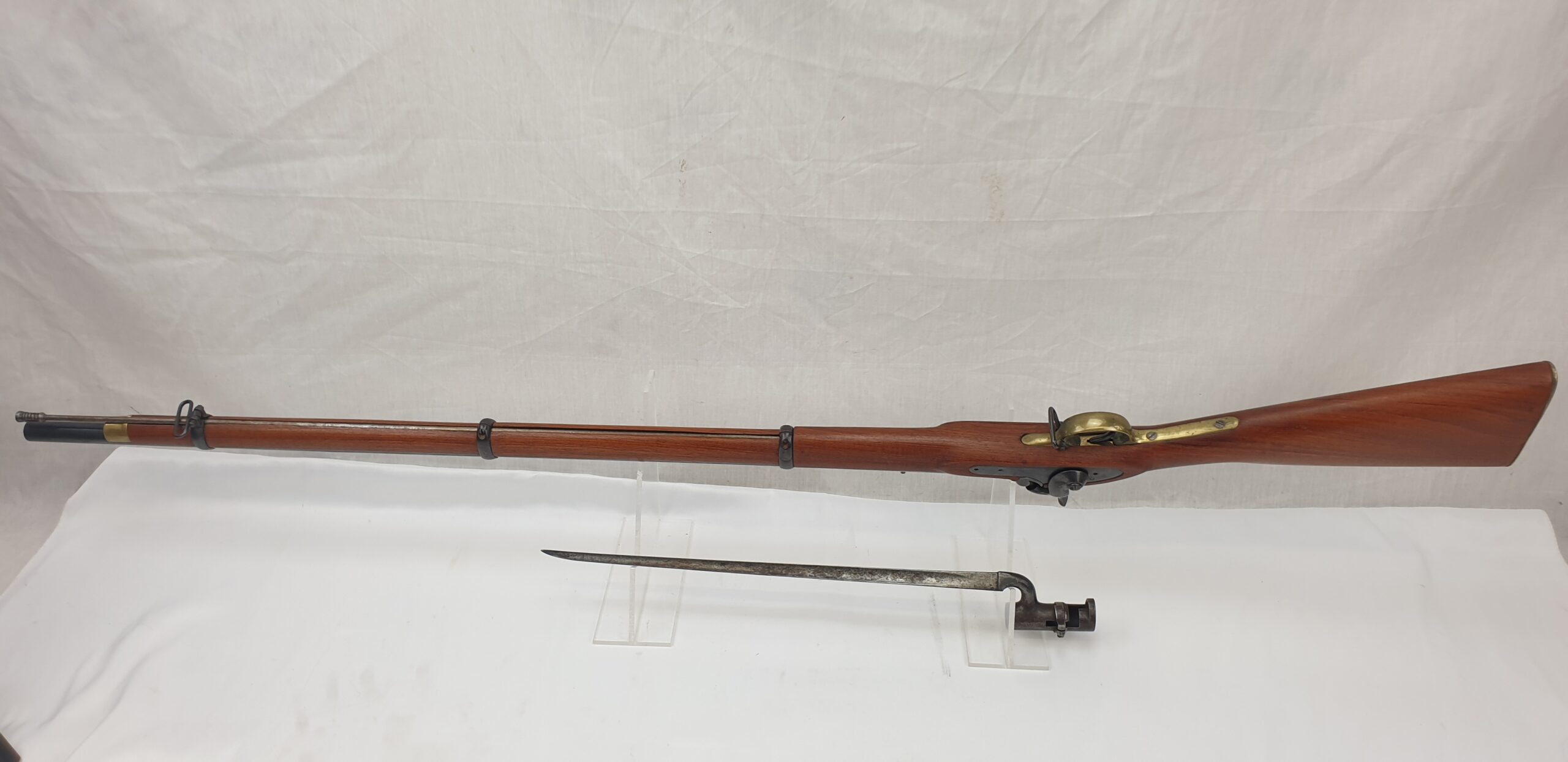 Three Band Mark III Enfield Pattern 1853 Smooth Bore Sepoy Musket - Image 25