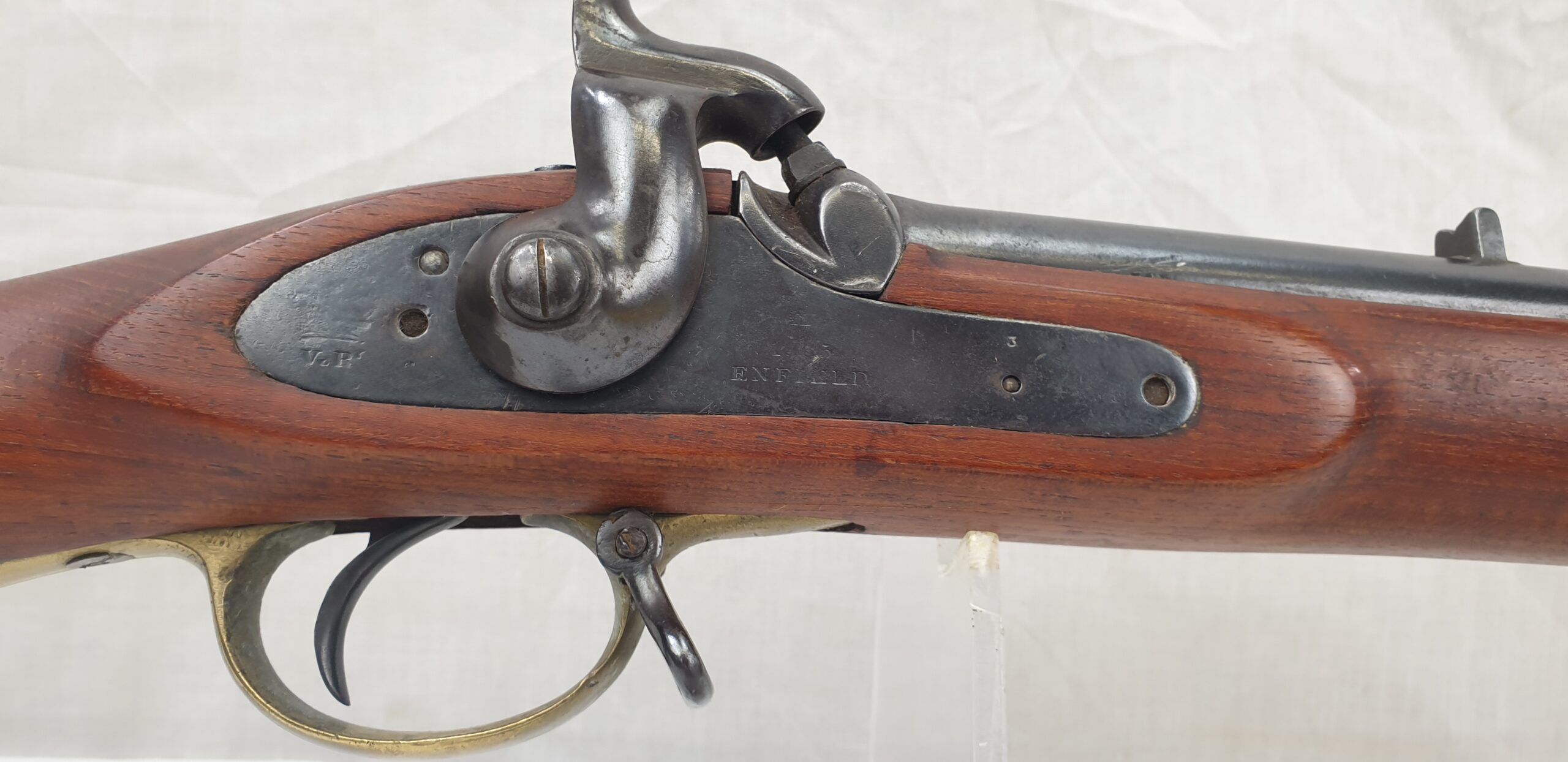 Three Band Mark III Enfield Pattern 1853 Smooth Bore Sepoy Musket - Image 3