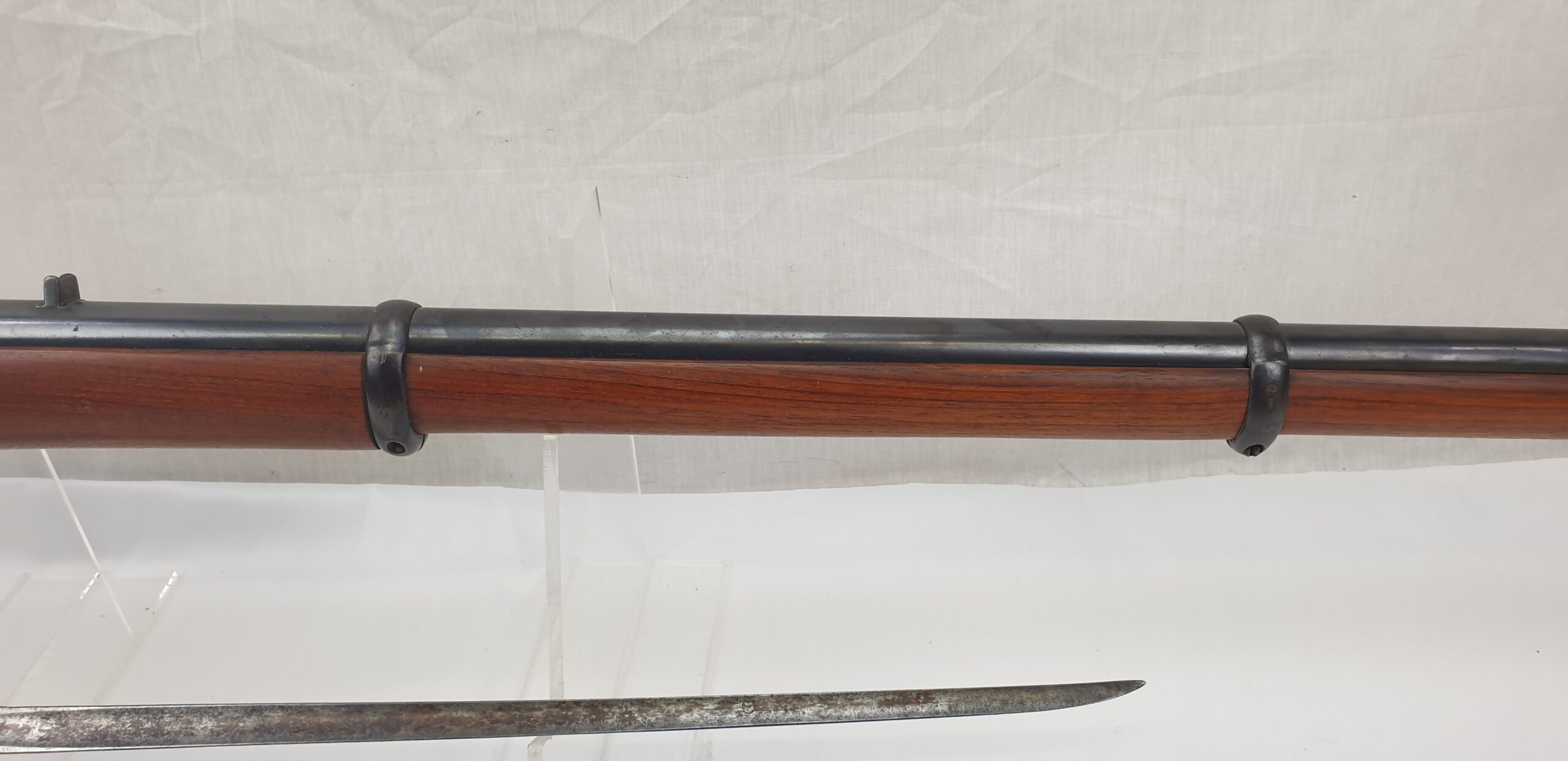 Three Band Mark III Enfield Pattern 1853 Smooth Bore Sepoy Musket - Image 8