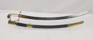 Circa 1810 American US Navy Blue and Gilt 1796 Pattern Sword