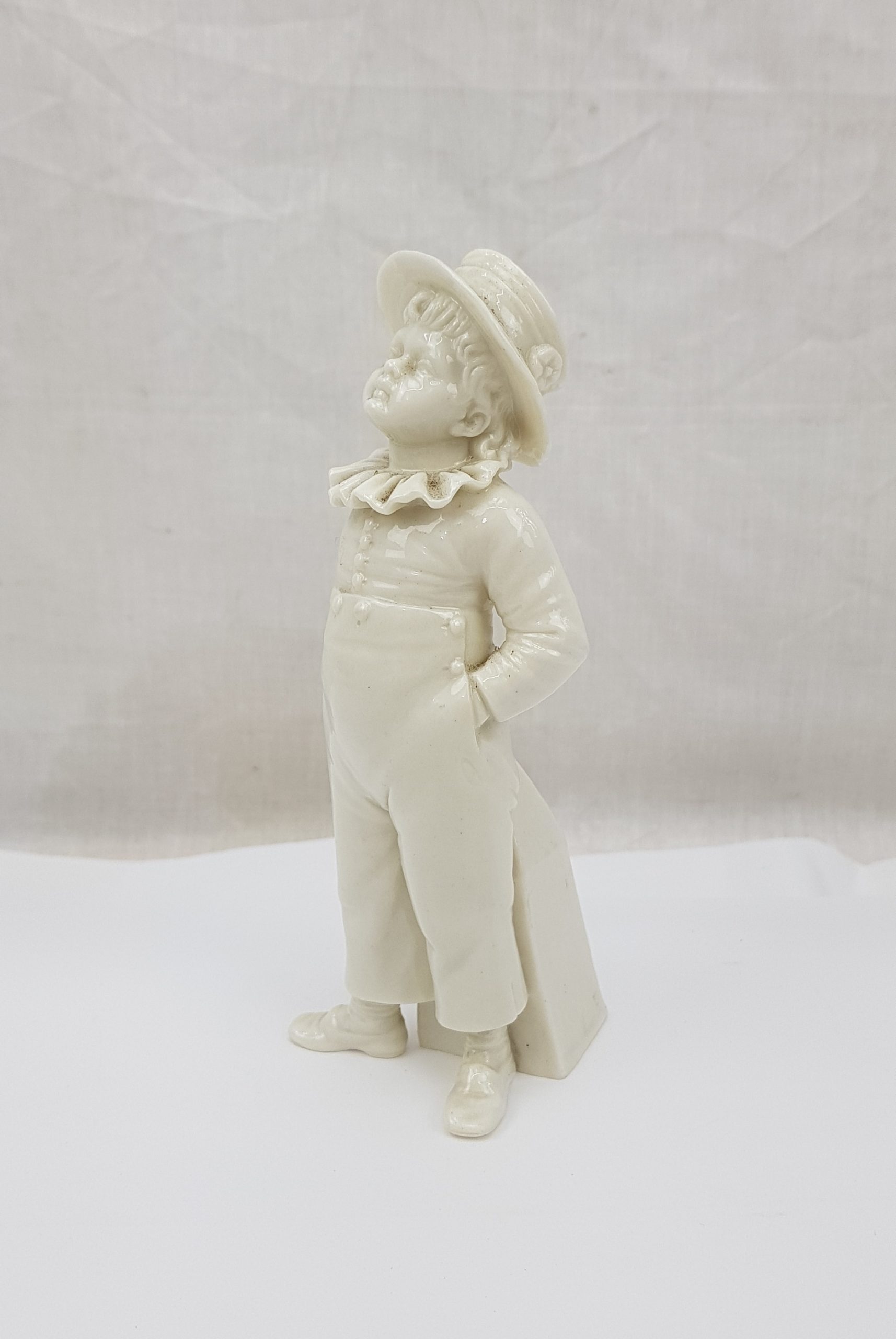 Victorian Royal Worcester James Hadley Boy Sugar Sifter