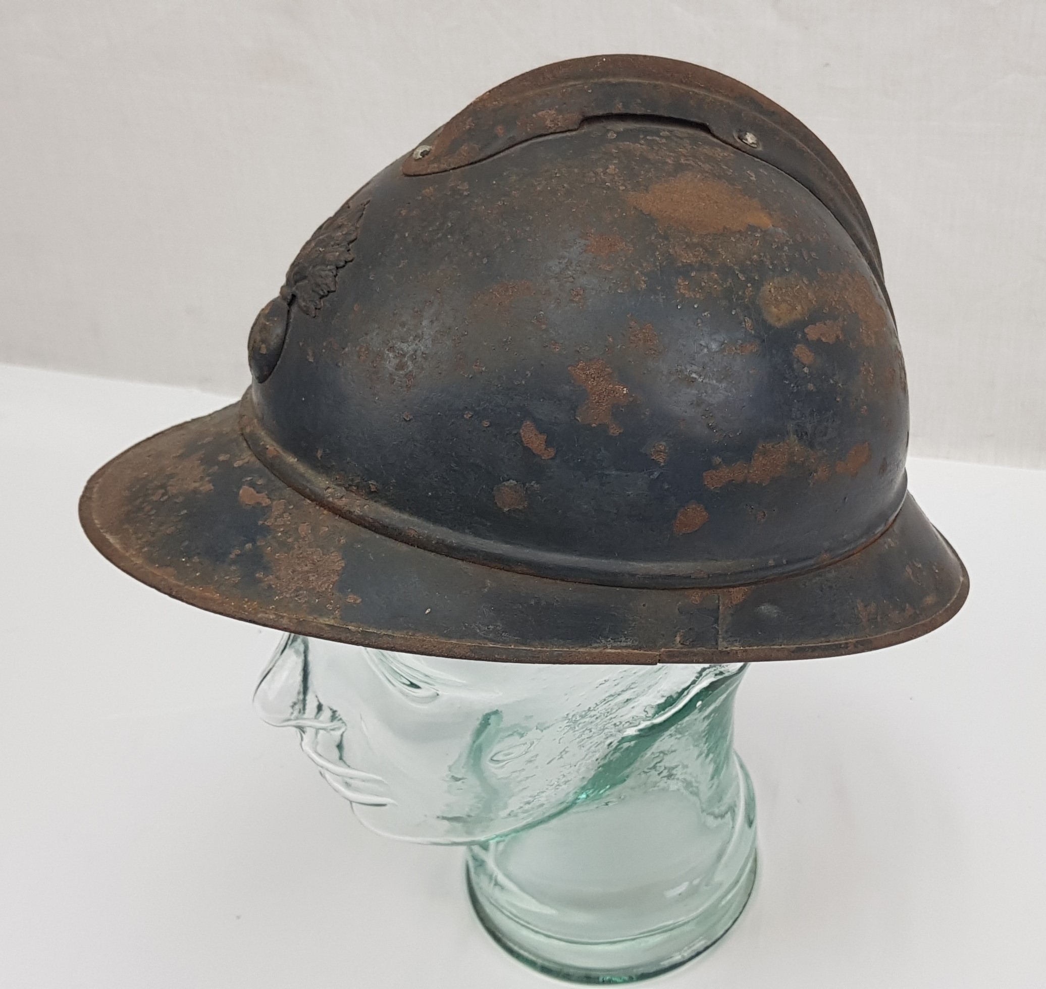 WW1 French Adrian M15 Helmet Shell - Image 4