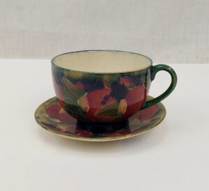William Moorcroft Pomegranate Cup And Saucer