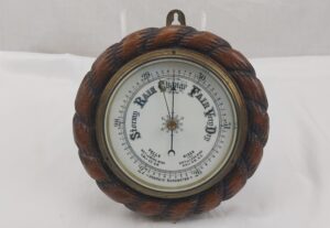 Wooden Framed Aneroid Barometer