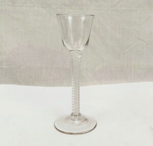 18th Century Cordial Glass With Air Twist Stem
