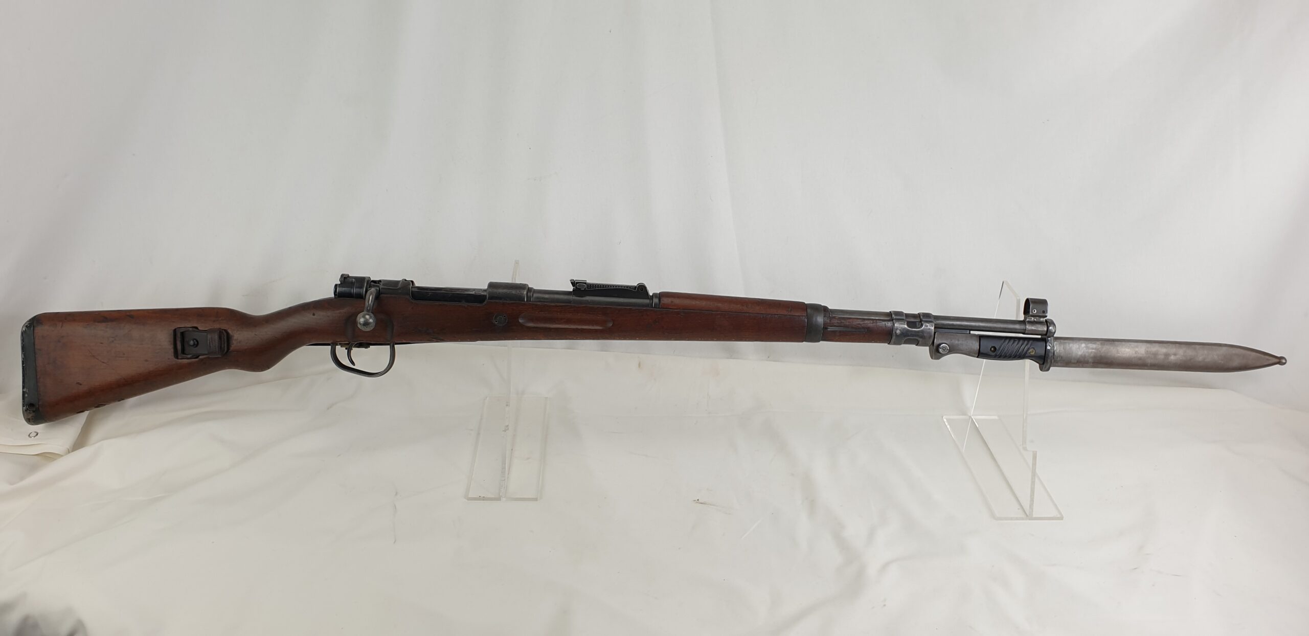 Bolt action Israeli Mauser KP8 Rifle with Bayonet and sling 7.62 cal by FN Deactivated