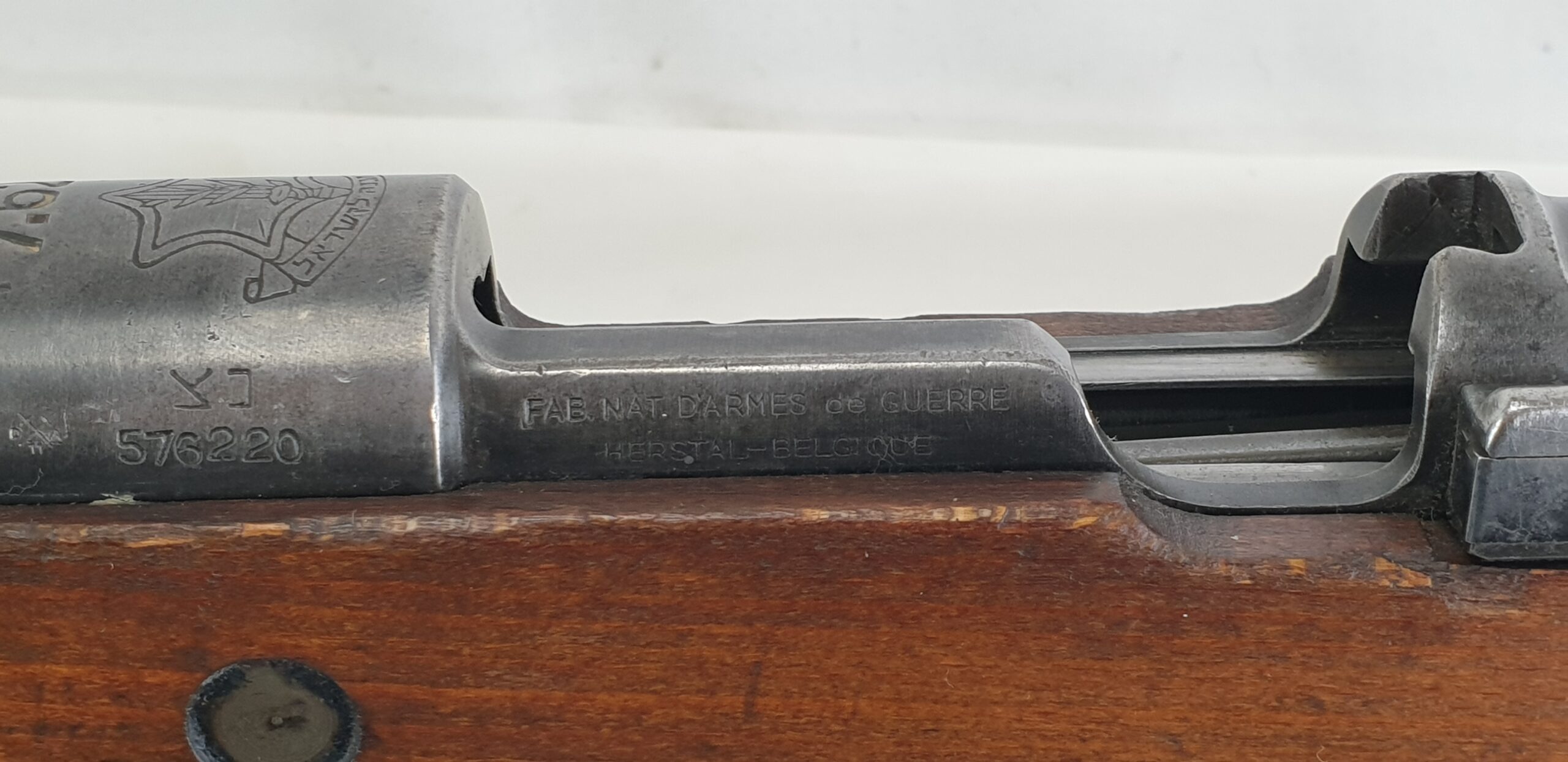 Bolt action Israeli Mauser KP8 Rifle with Bayonet and sling 7.62 cal by FN Deactivated - Image 6