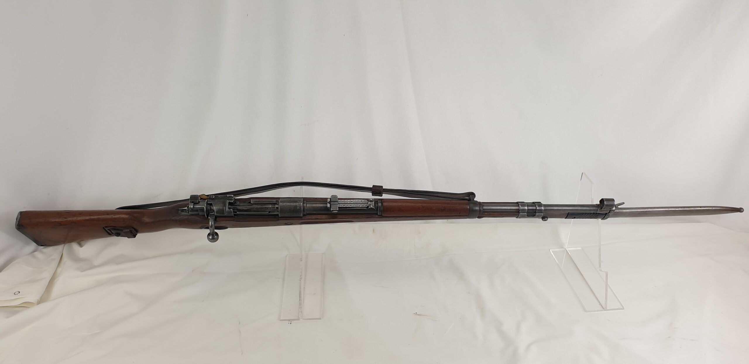 Bolt action Israeli Mauser KP8 Rifle with Bayonet and sling 7.62 cal by FN Deactivated - Image 33