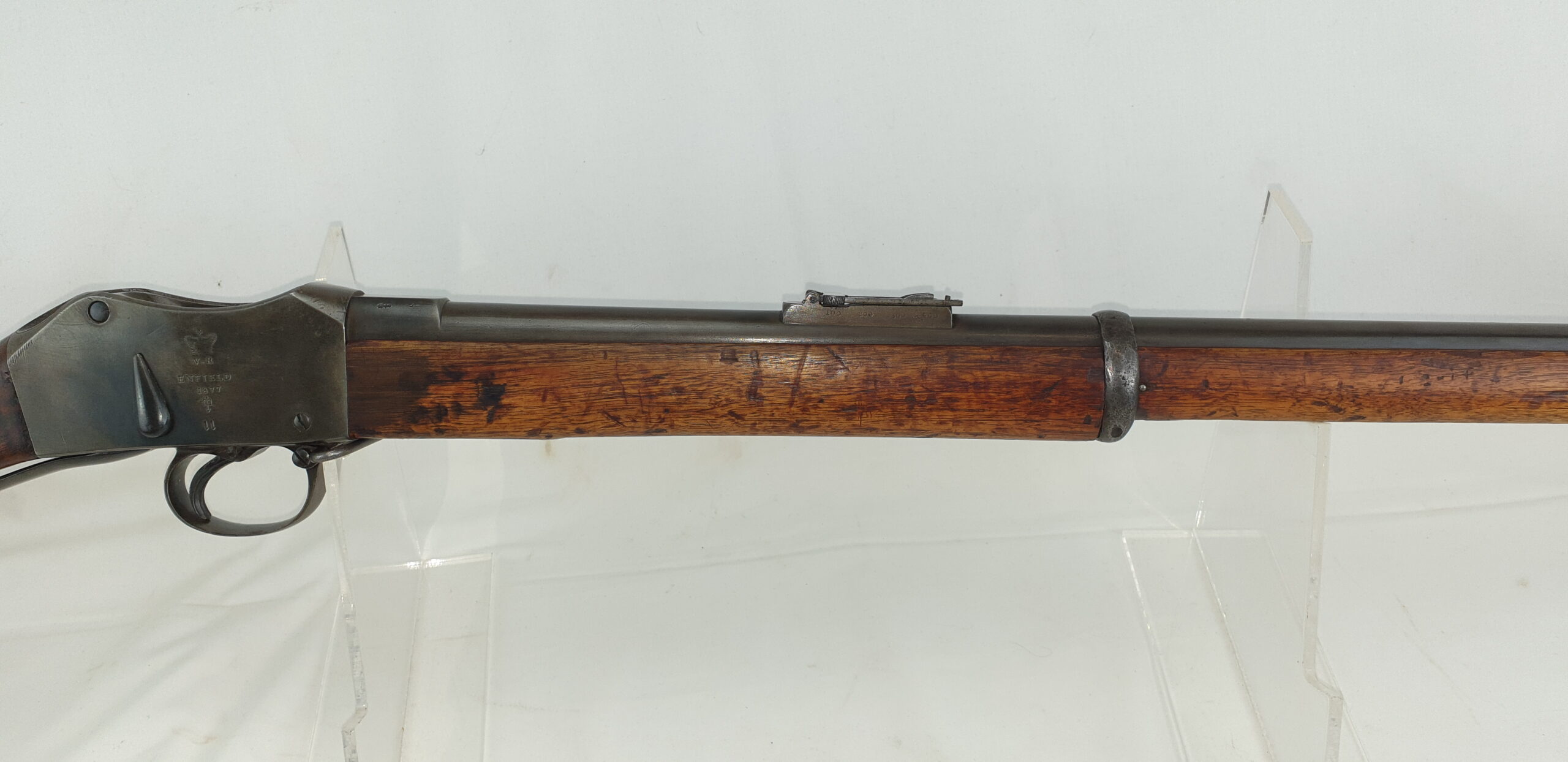 British 1877 Dated Enfield Lever-Action Martini Henry Mark II Rifle .455/577 Cal. - Image 3
