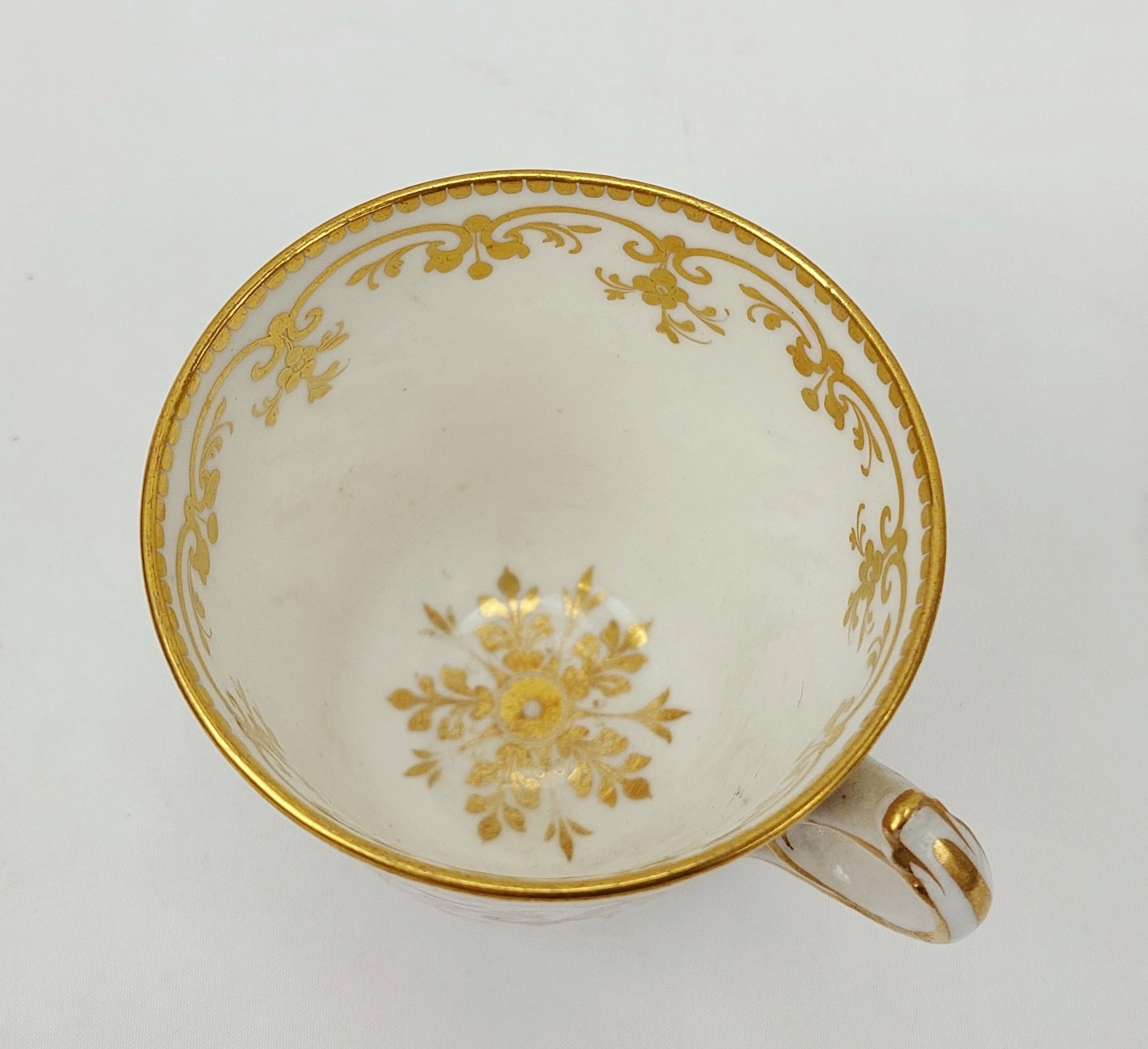 Circa 1840 John Ridgeway Rose And Gilt Cup And Saucer - Image 5