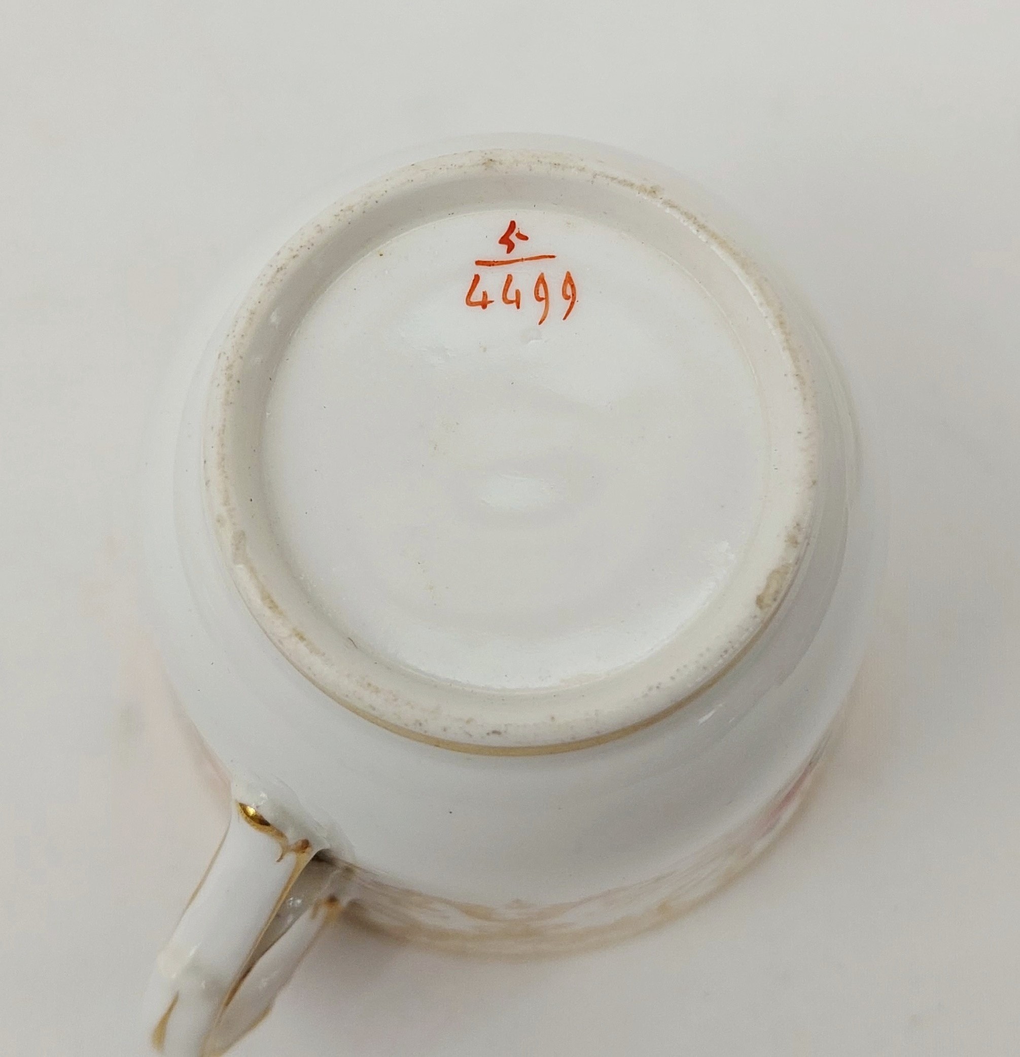 Circa 1840 John Ridgeway Rose And Gilt Cup And Saucer - Image 8