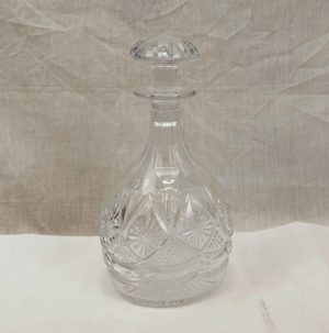 Circa 1900 Cut Glass Decanter