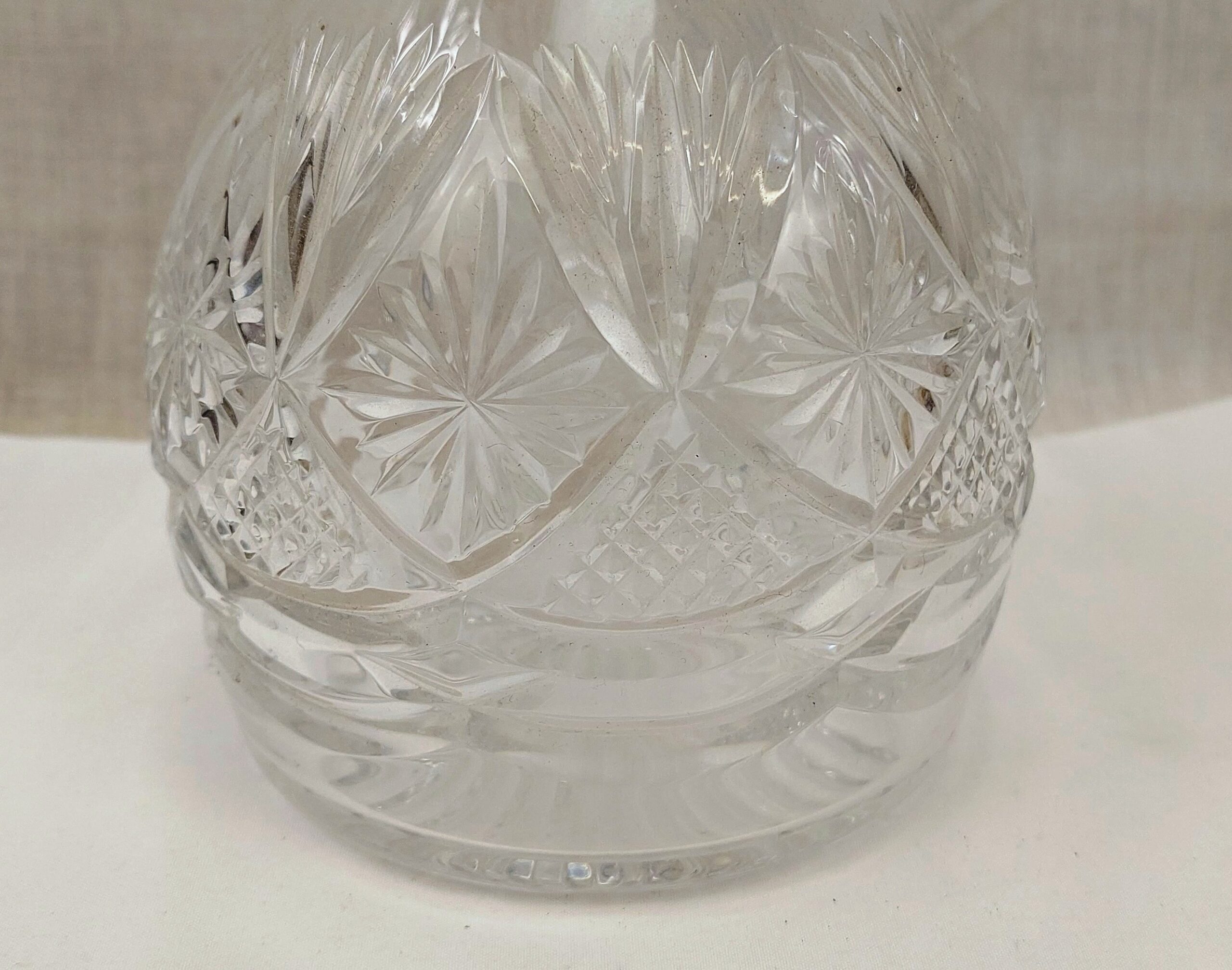 Circa 1900 Cut Glass Decanter - Image 9