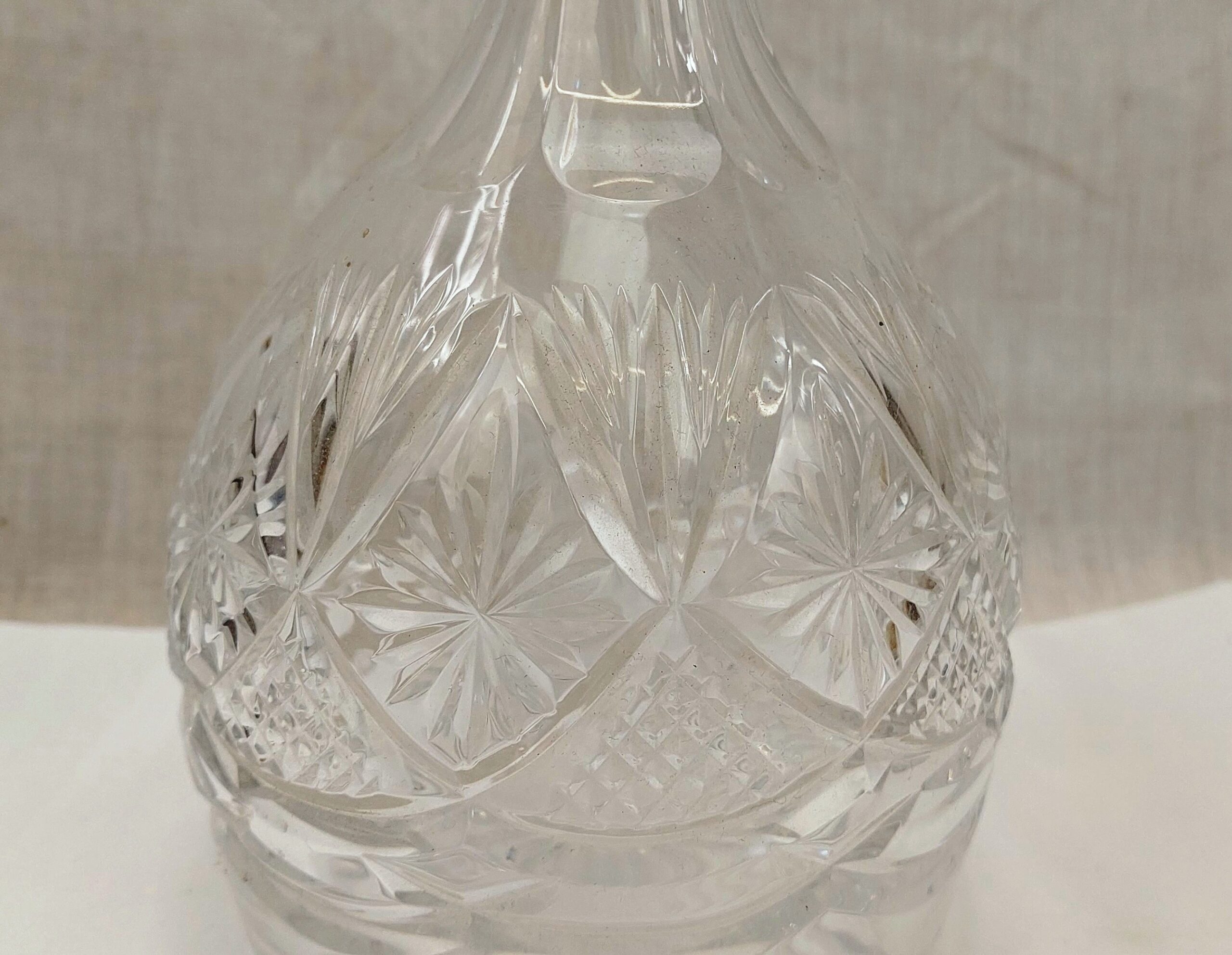 Circa 1900 Cut Glass Decanter - Image 8