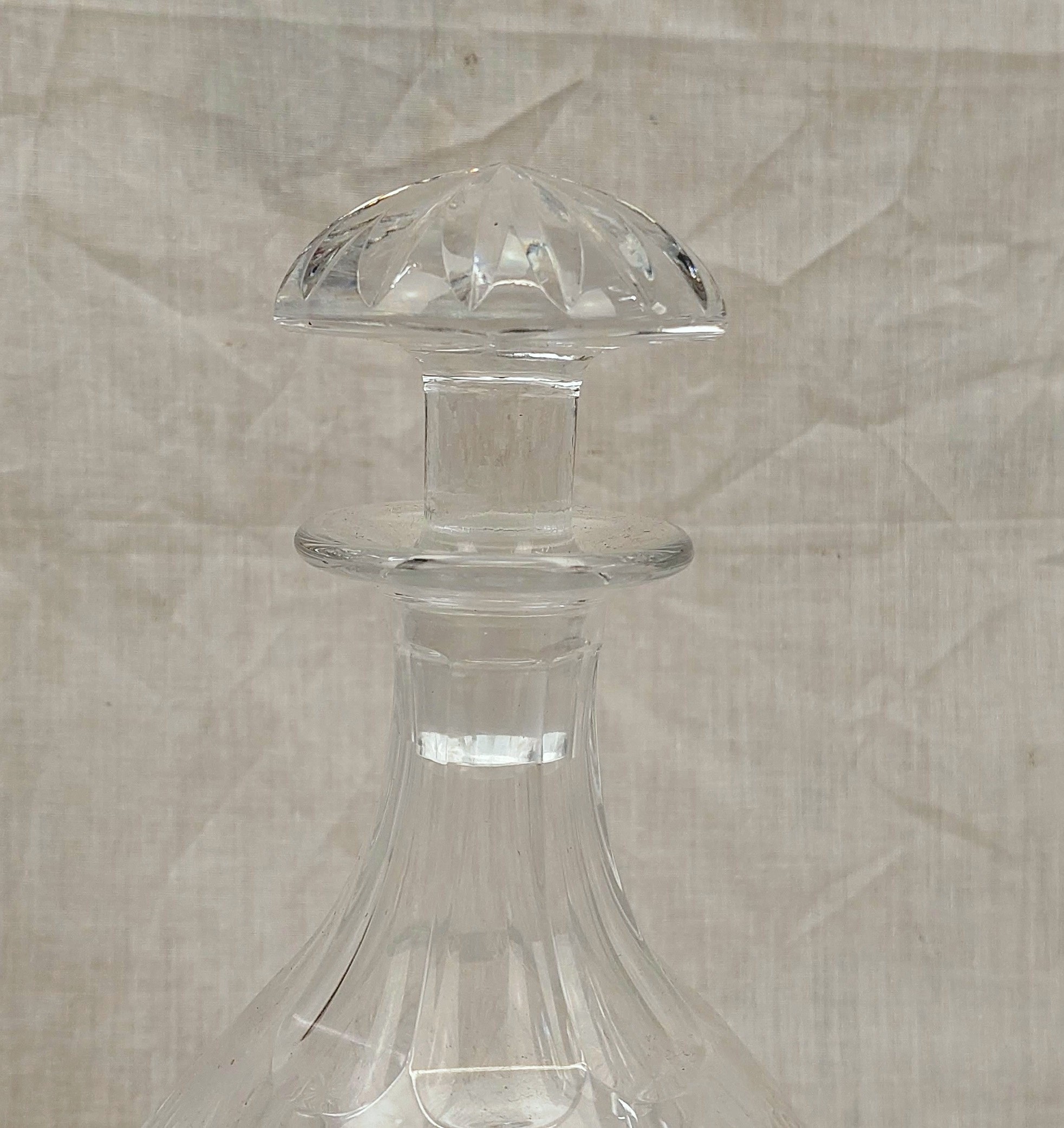 Circa 1900 Cut Glass Decanter - Image 7