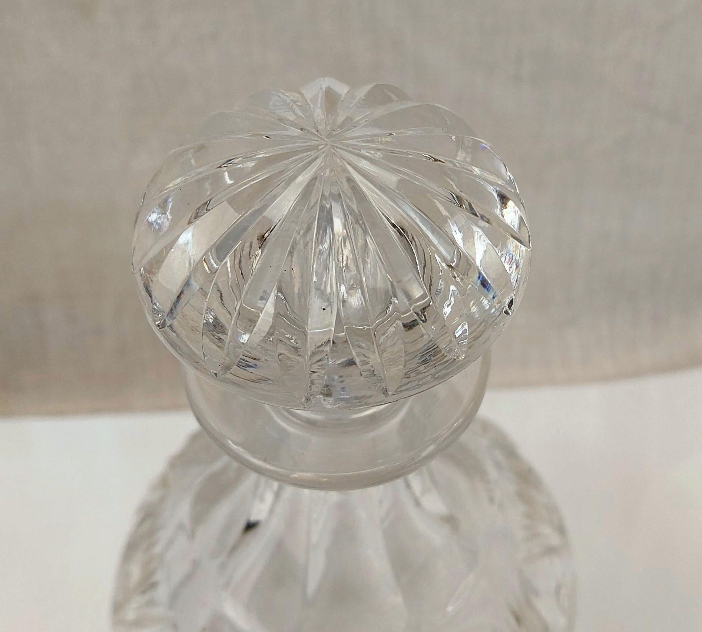 Circa 1900 Cut Glass Decanter - Image 6